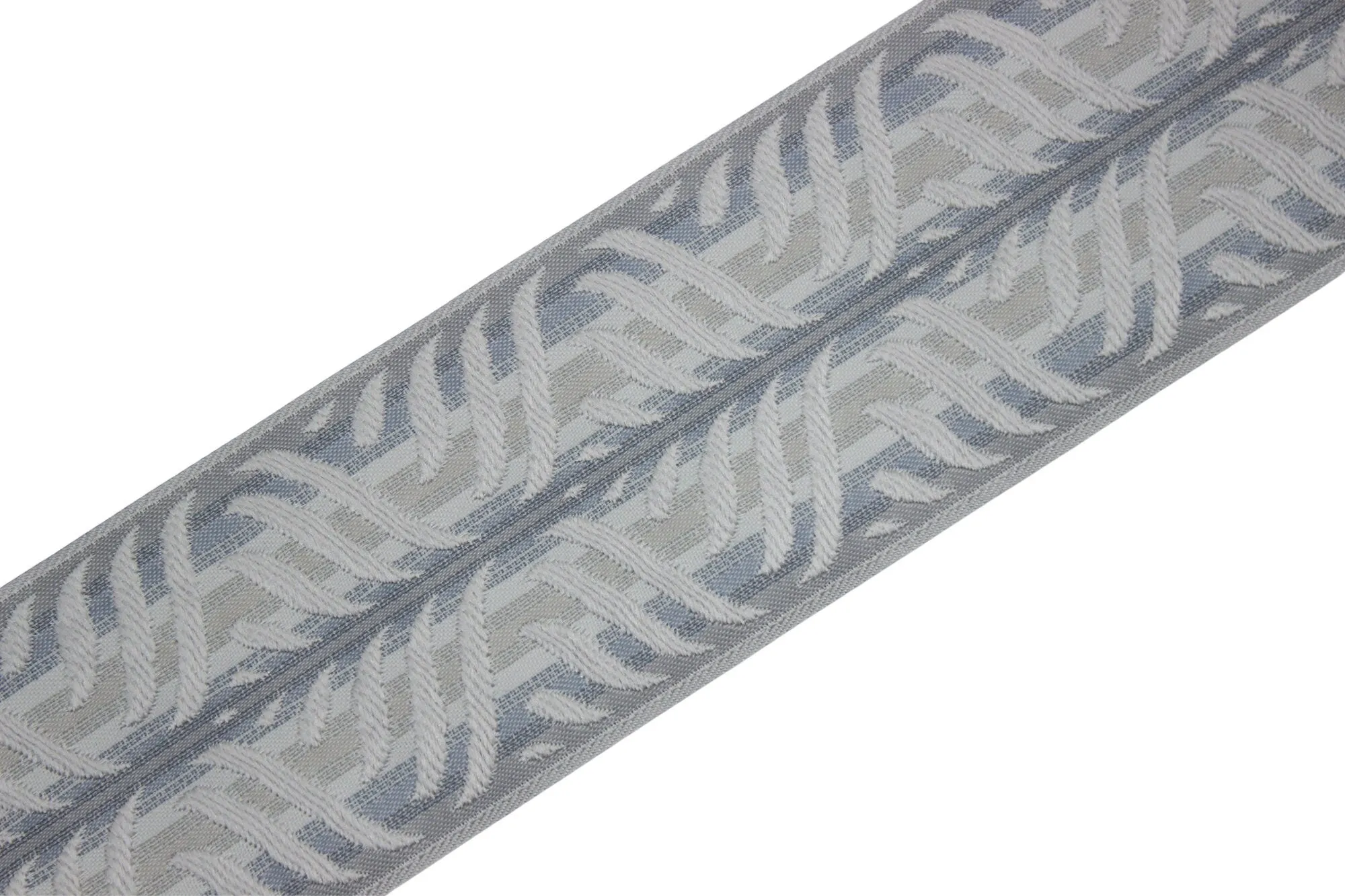 2.67" Leaf Trim Tape, Upholstery Trim, Fabric Trimmings, Drapery Banding Trim Tape, Jacquard Ribbon, curtain trim ideas 214 V3