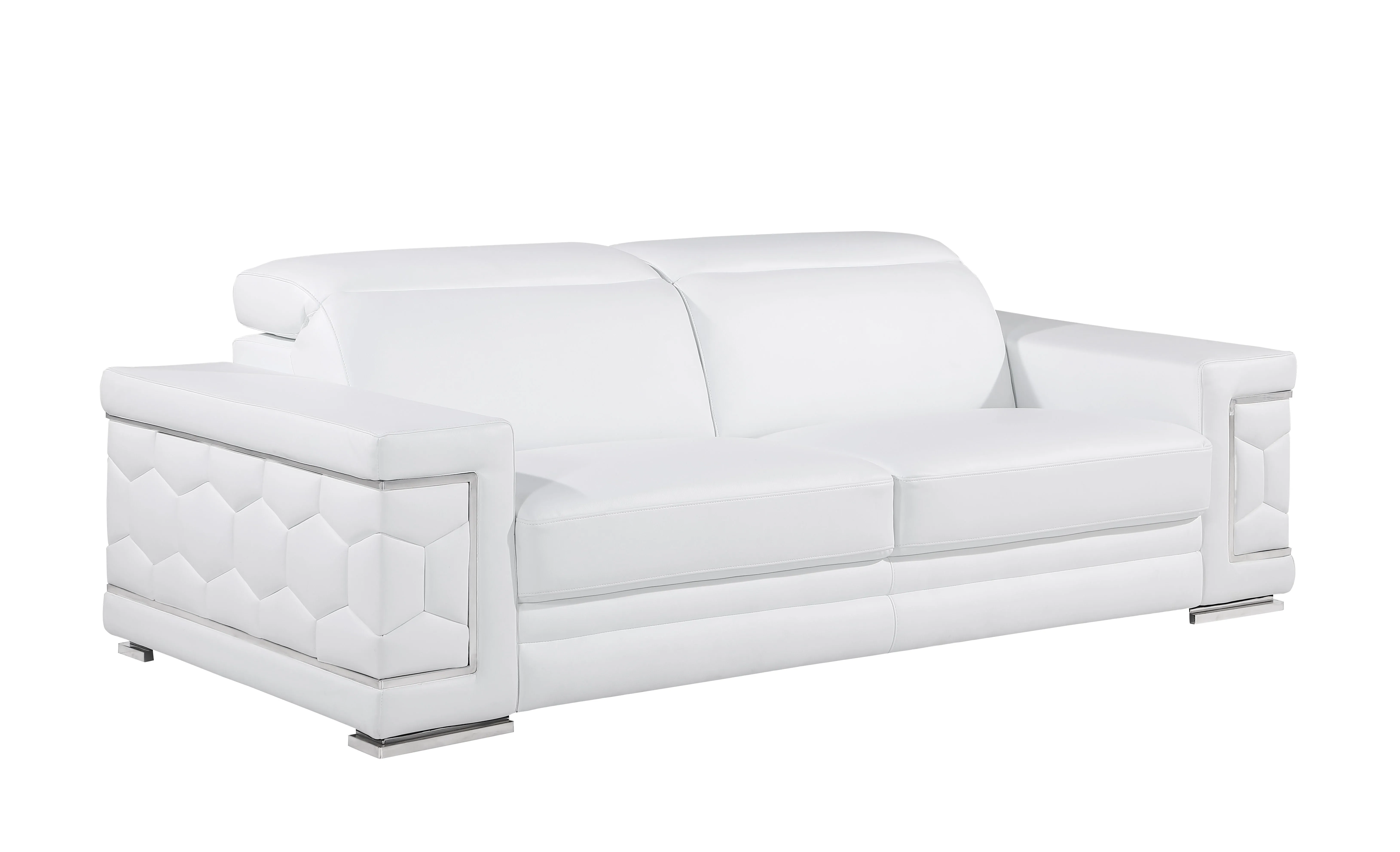 296 - Leather Sofa