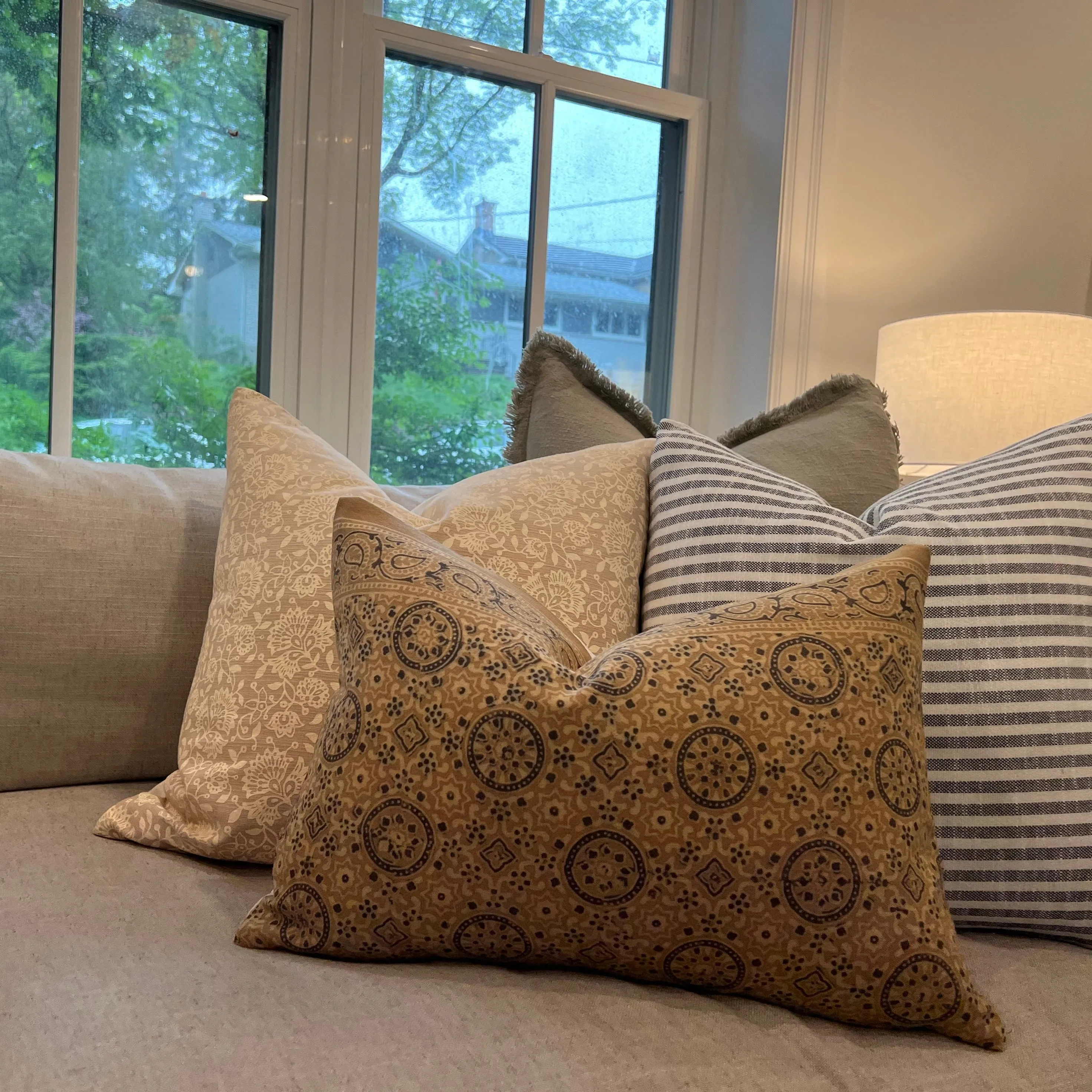 Antique Ajrak Pillow Cover