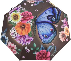 Anuschka Umbrella AUTO Open/Close - UPF 50  - 38 Waterproof Windproof Canopy - Fits in Handbag - Windproof Flexible Fiberglass