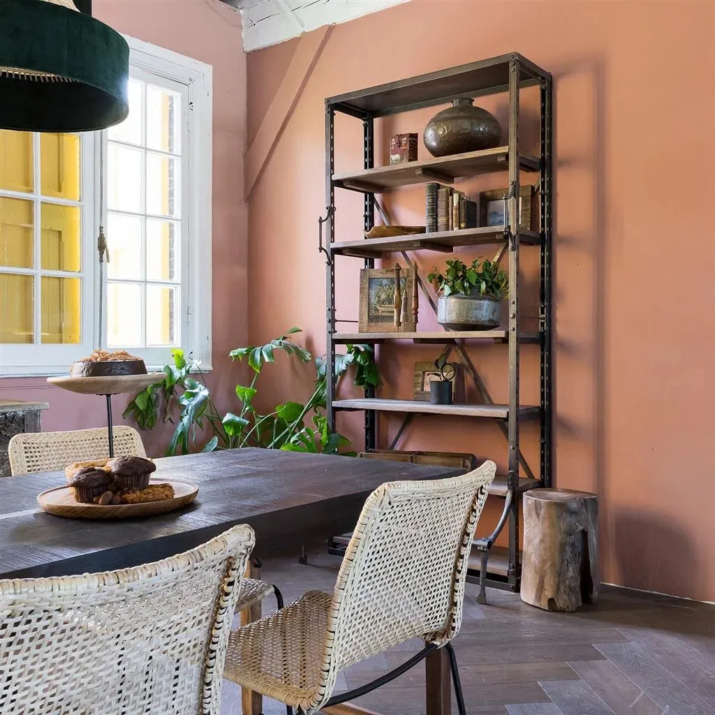 Archive Closet Natural Wooden Shelves