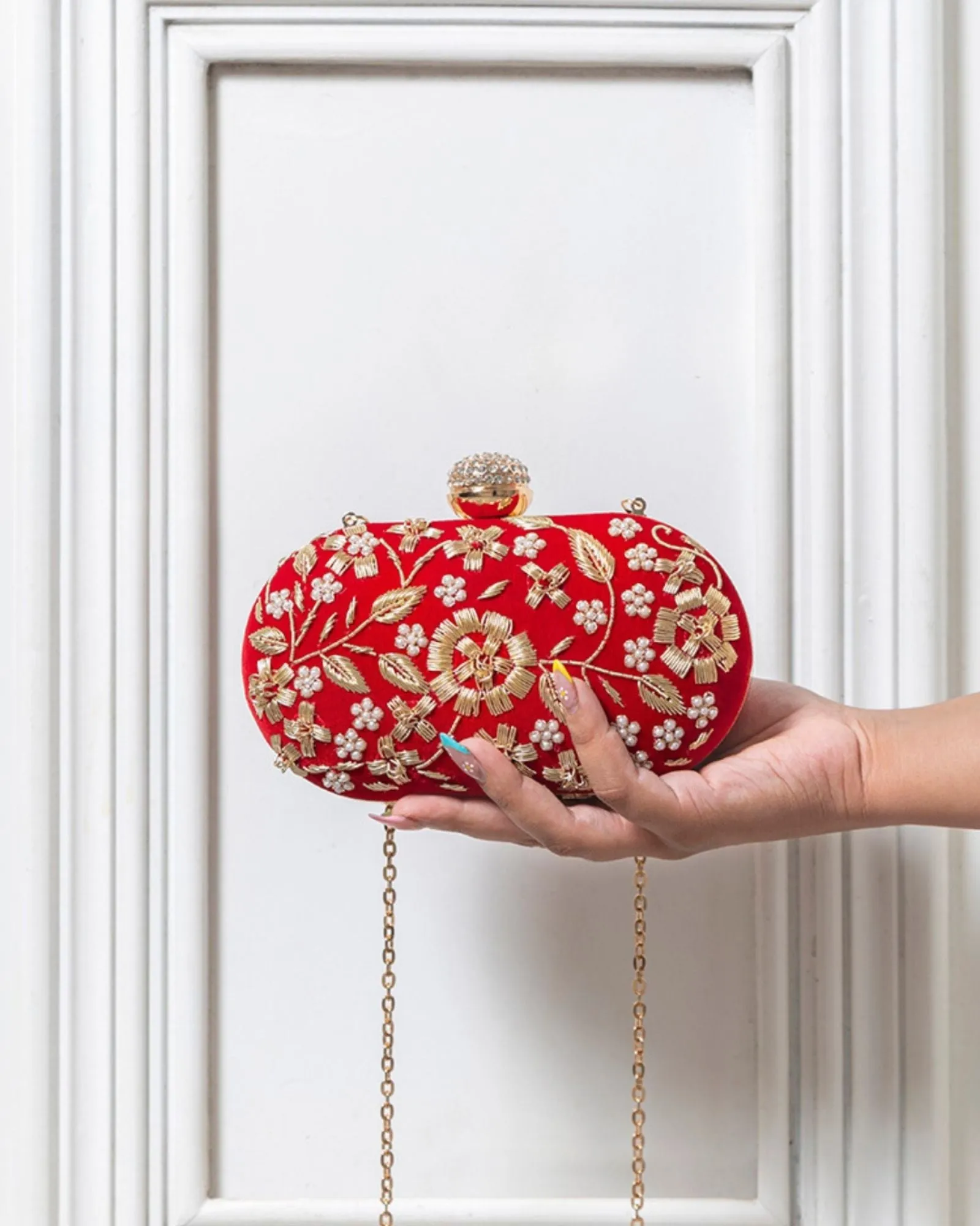 Baiza Hand Embroidered Clutch