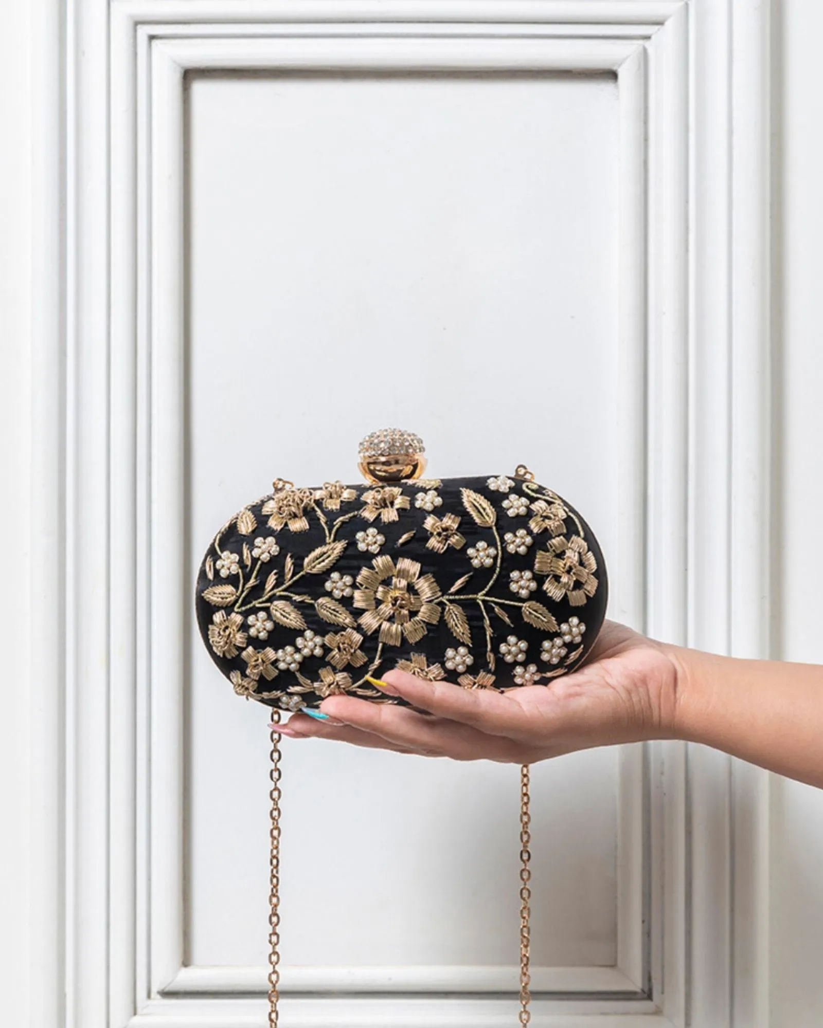 Baiza Hand Embroidered Clutch