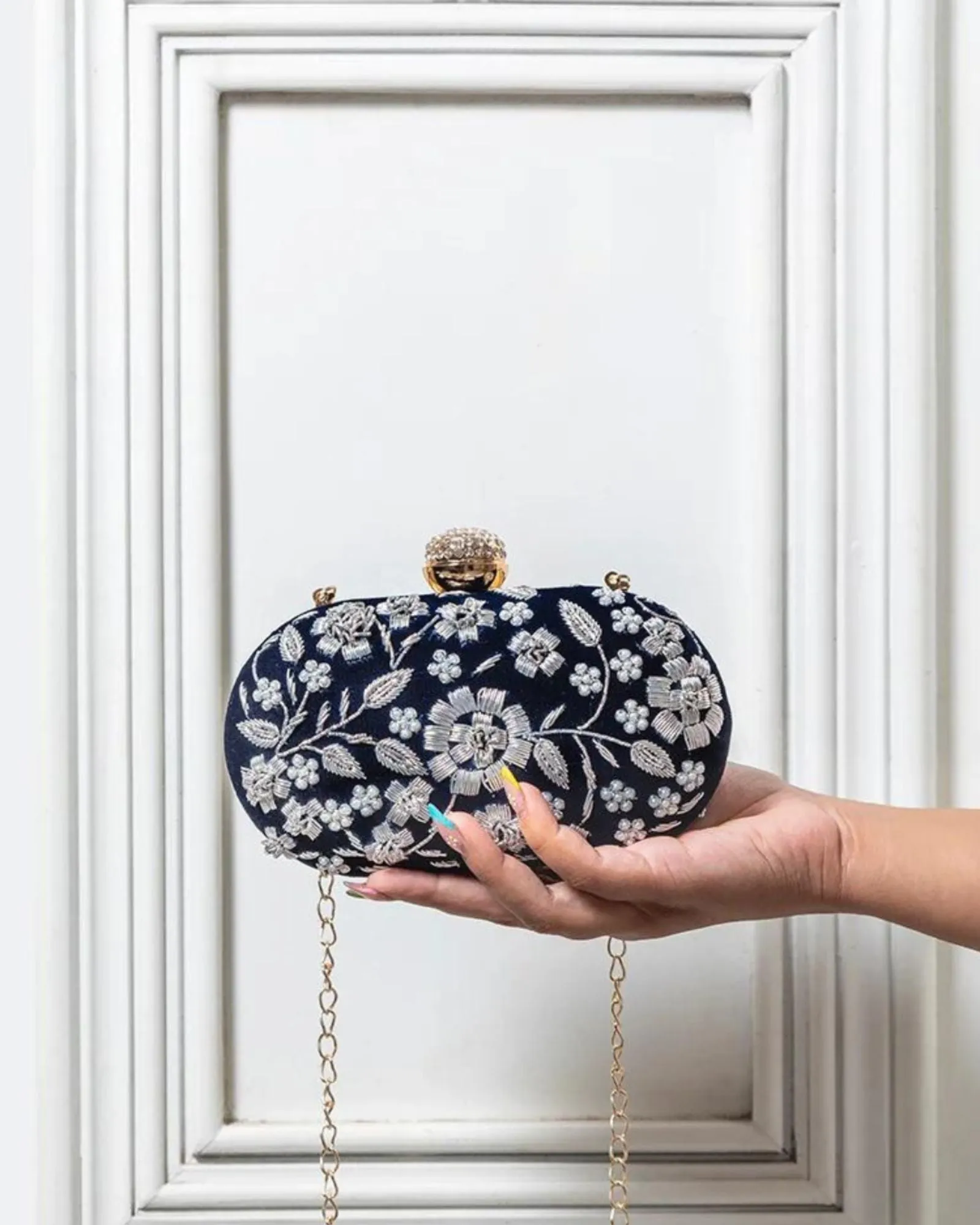 Baiza Hand Embroidered Clutch