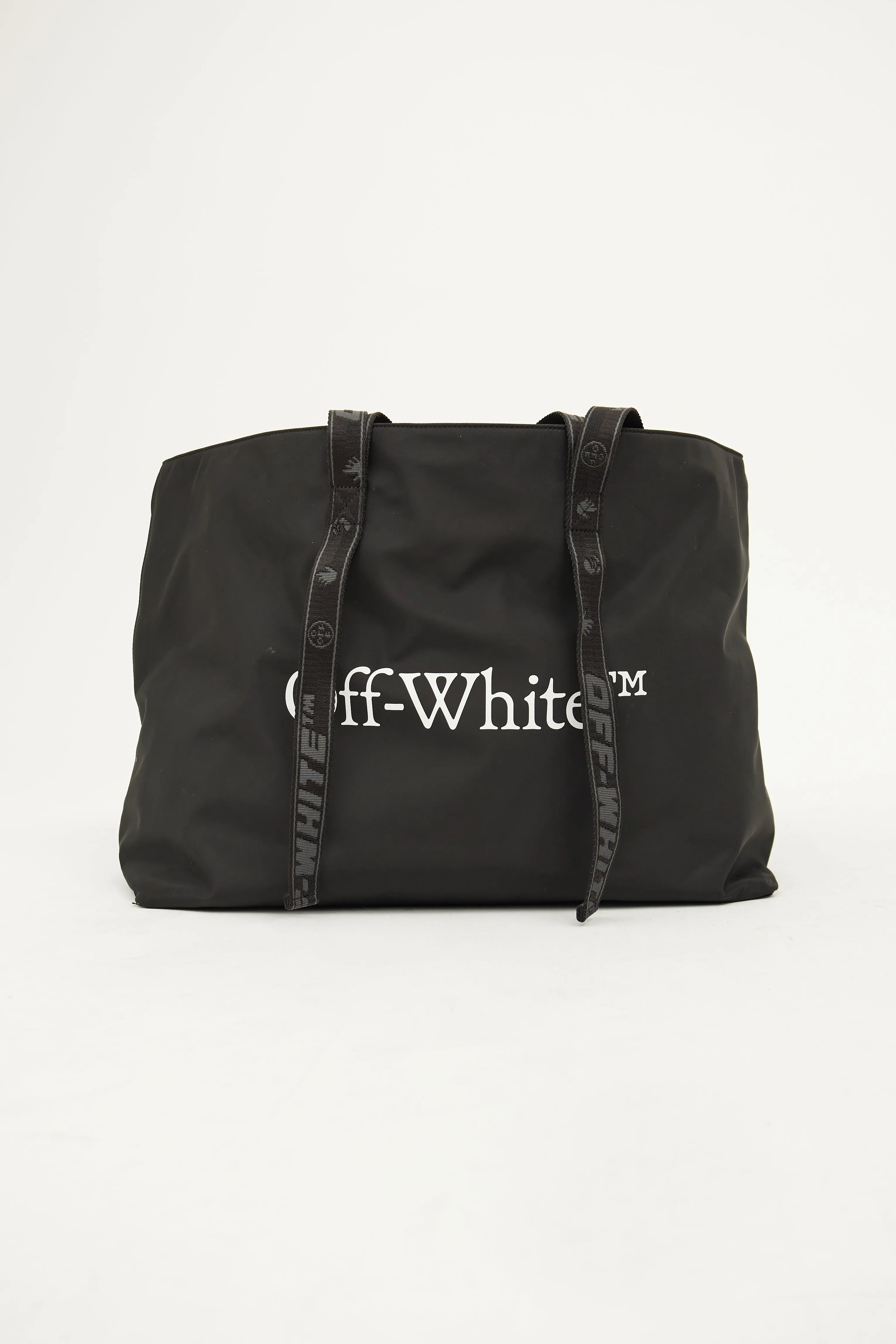 Black Nylon Commercial Tote Bag