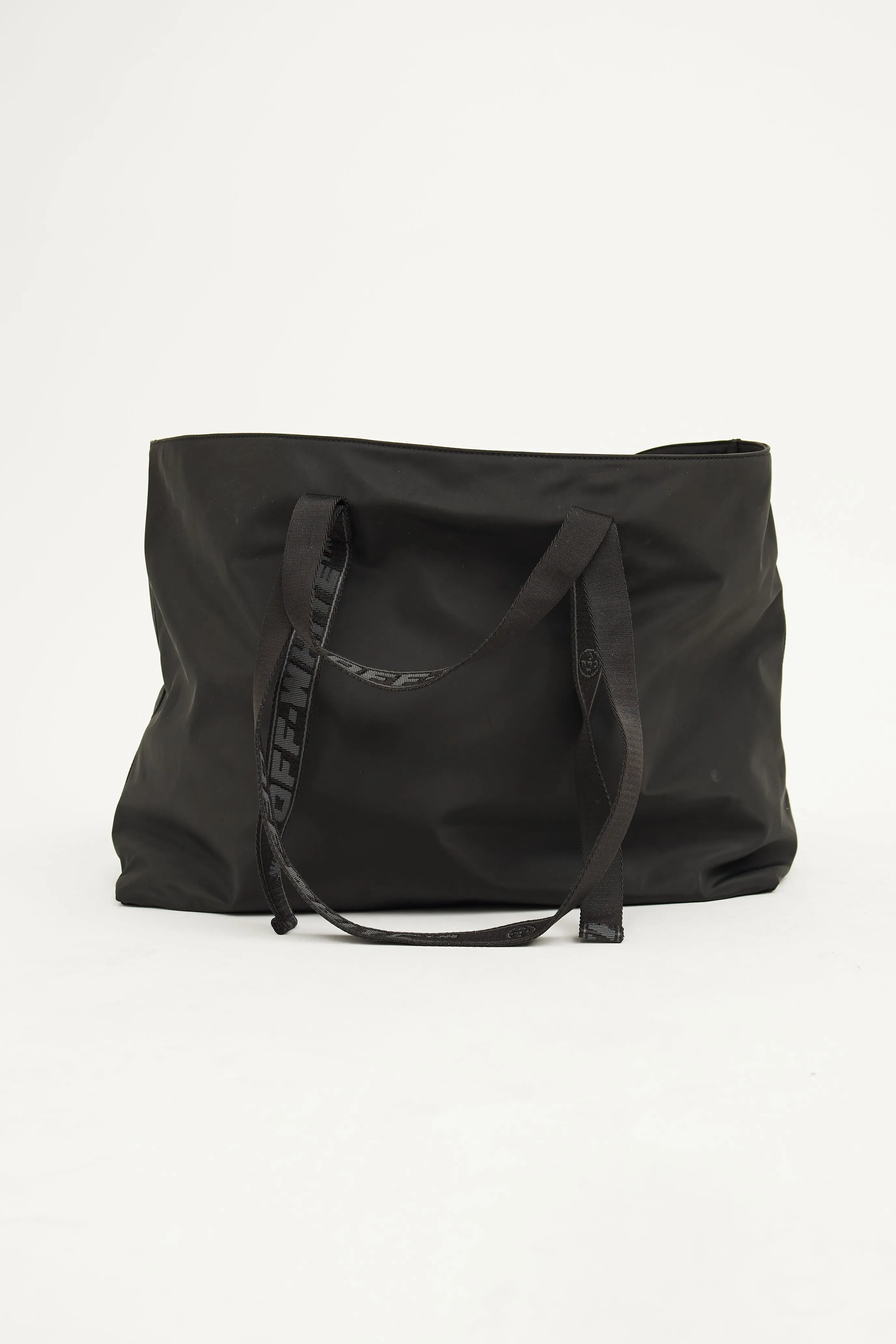 Black Nylon Commercial Tote Bag