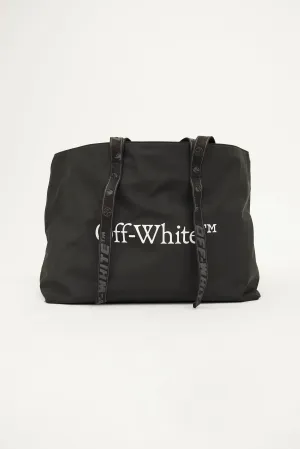 Black Nylon Commercial Tote Bag
