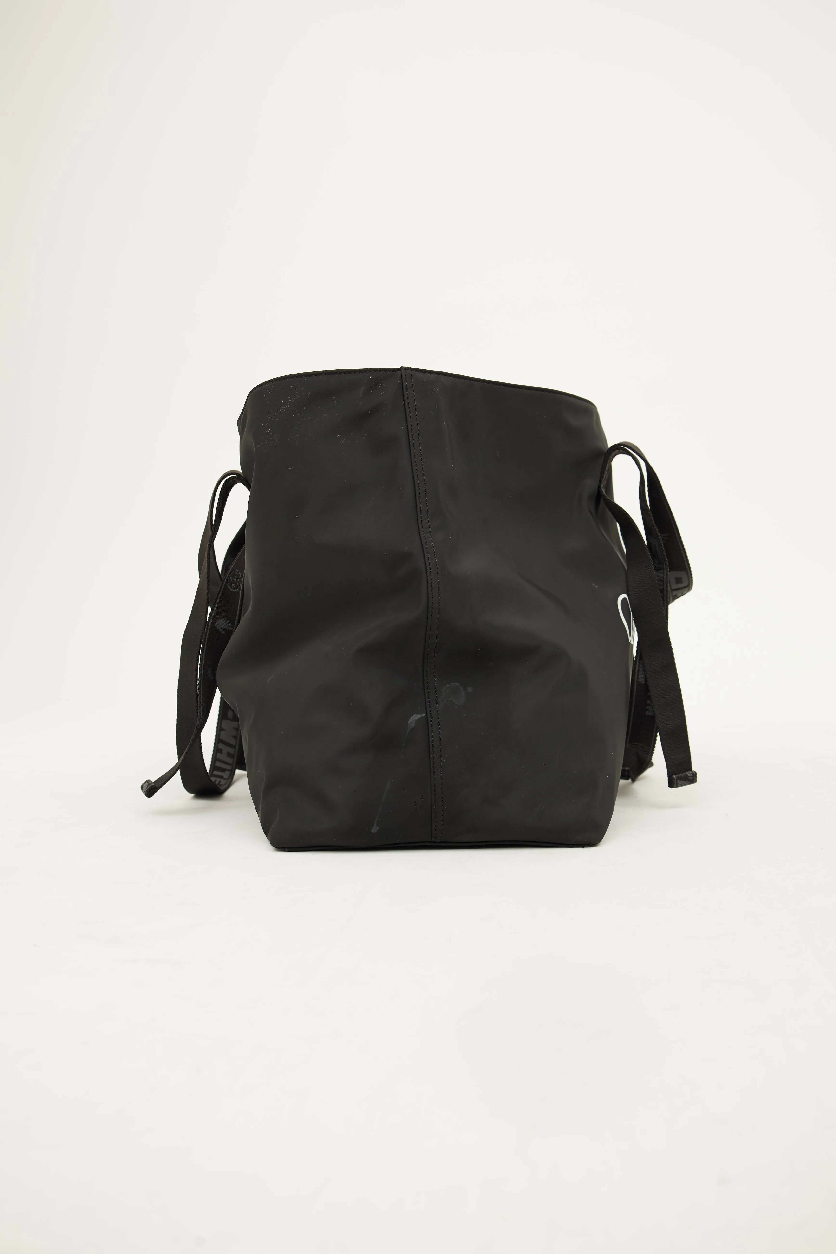 Black Nylon Commercial Tote Bag