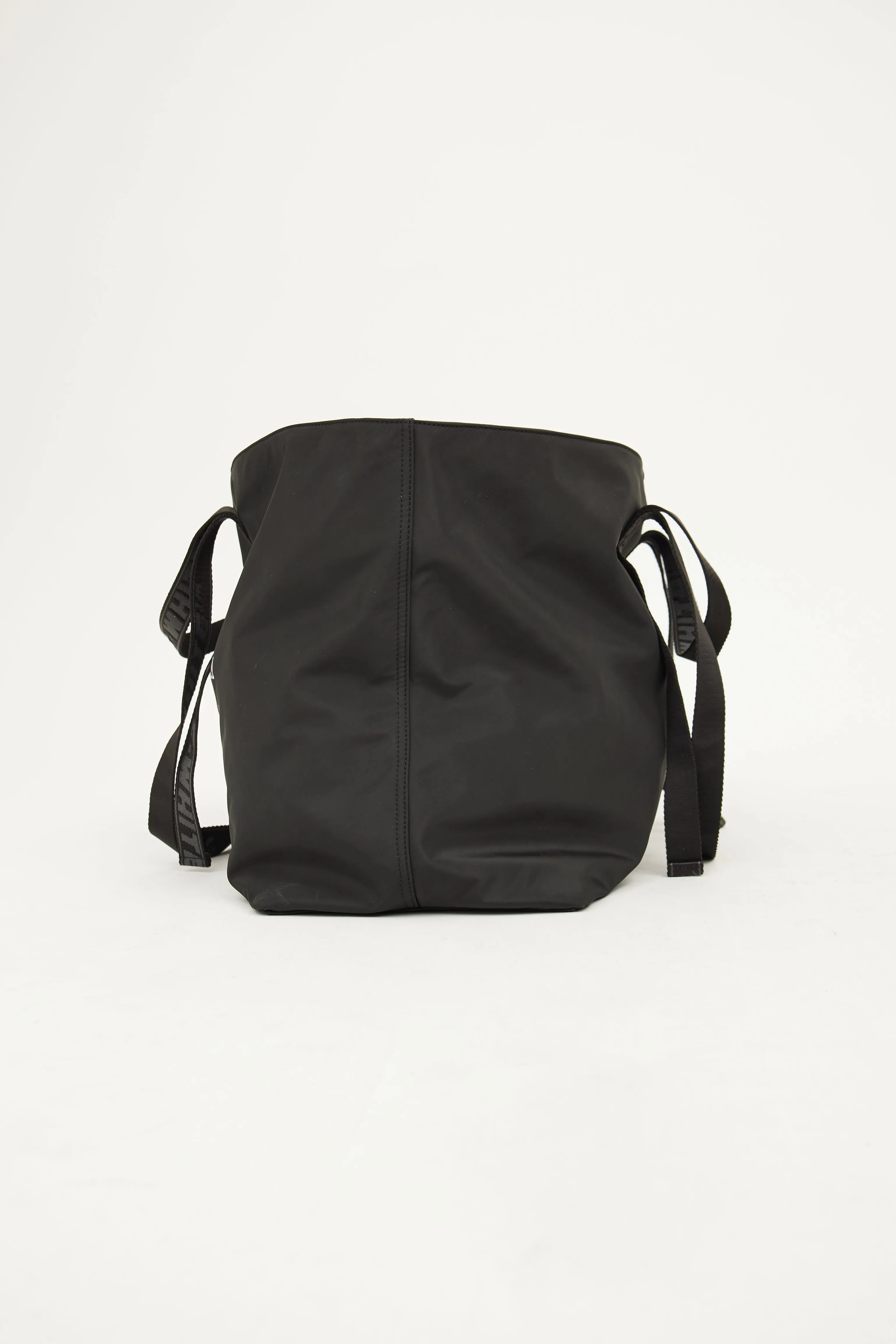 Black Nylon Commercial Tote Bag
