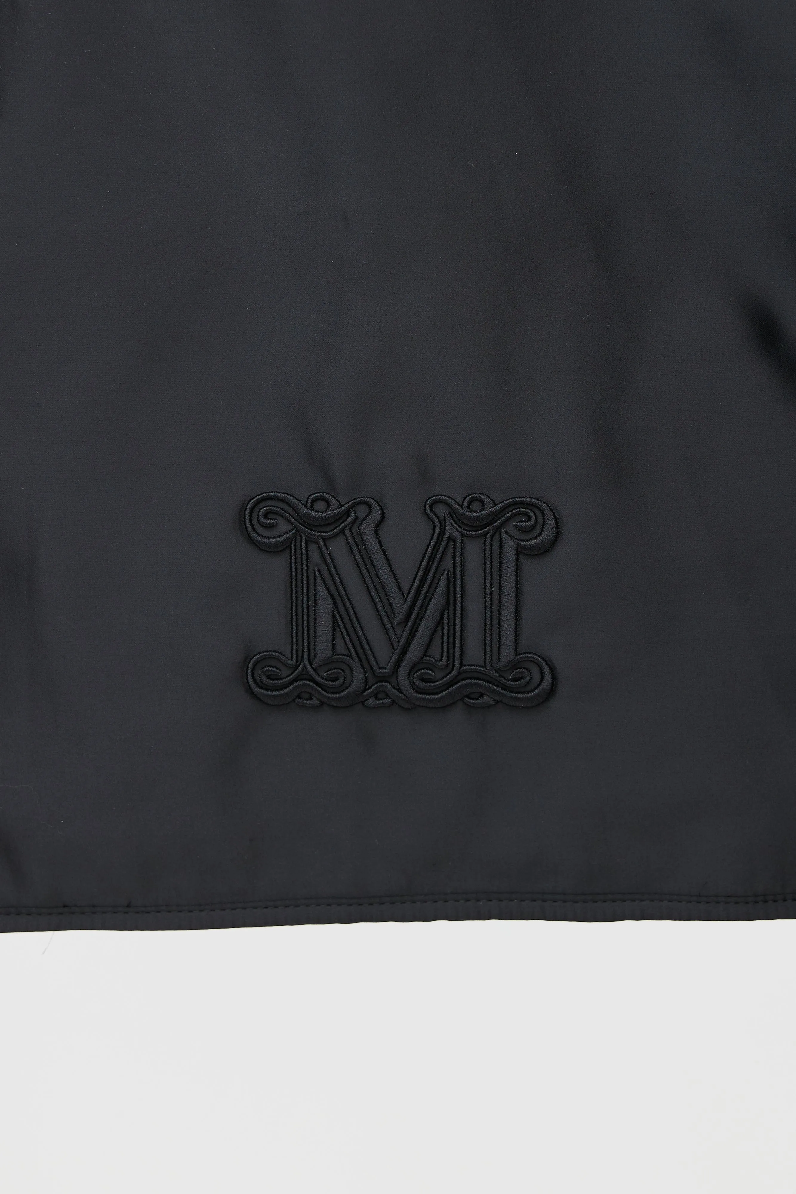 Black Satin Logo Tote