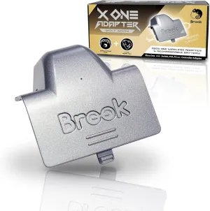 Brook X ONE Adapter with Drawstring Bag - Wireless Rechargeable Battery Converter for Xb One Controller Adapter on PS4, Switch, PC(XID), XB Gaming Converter - Wolf Gray