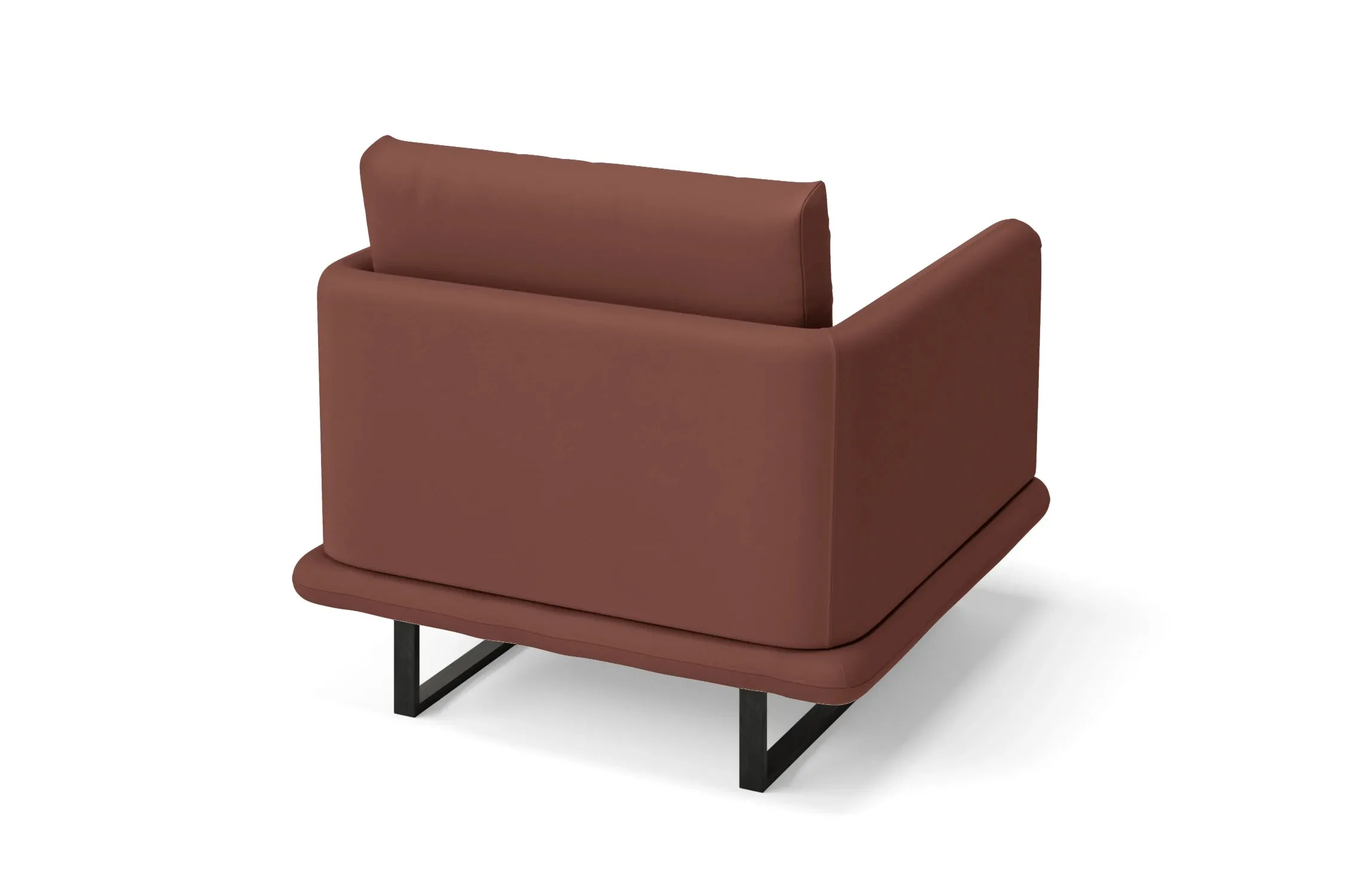 Calabria Armchair Mauve Leather