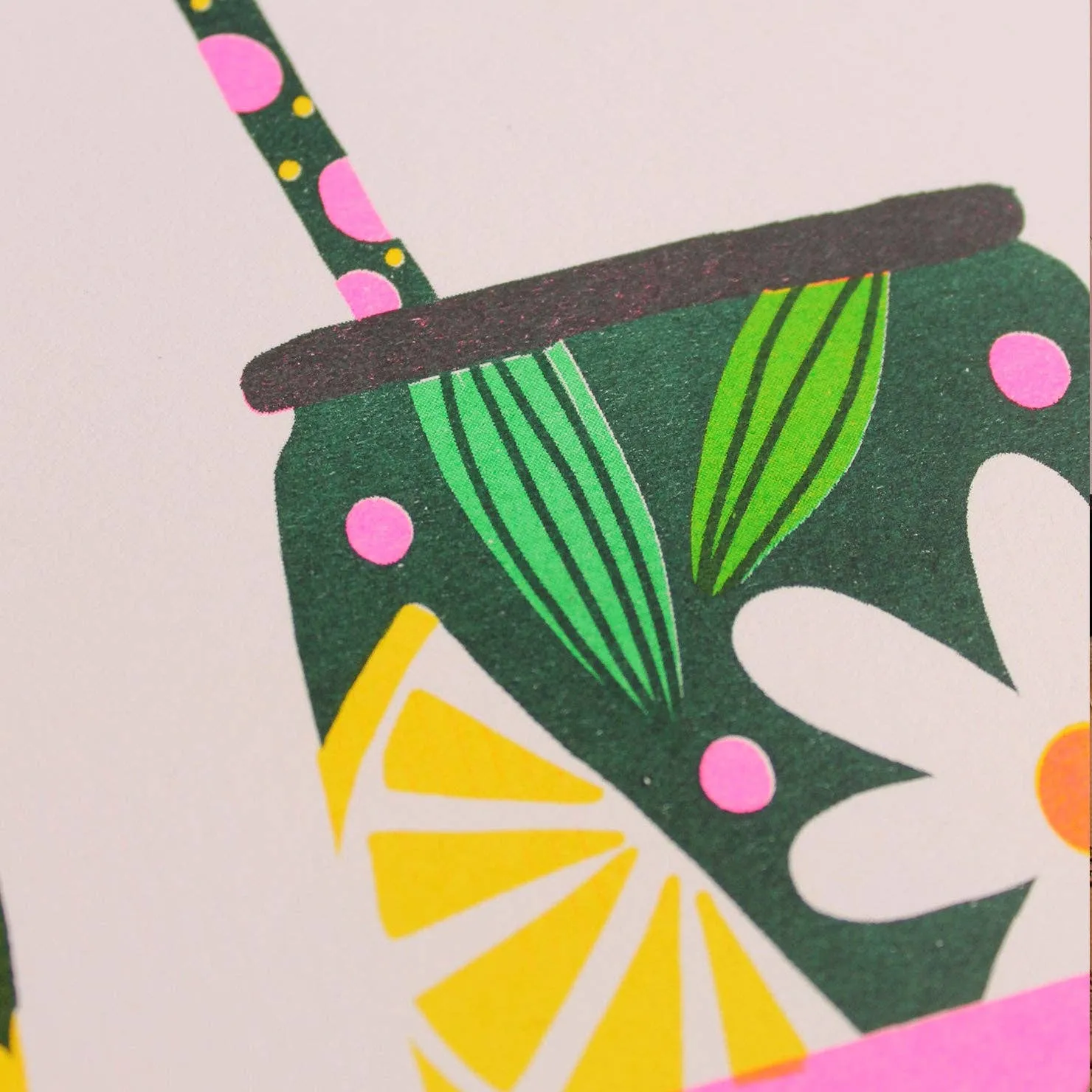 Cocktail Tins Risograph Print