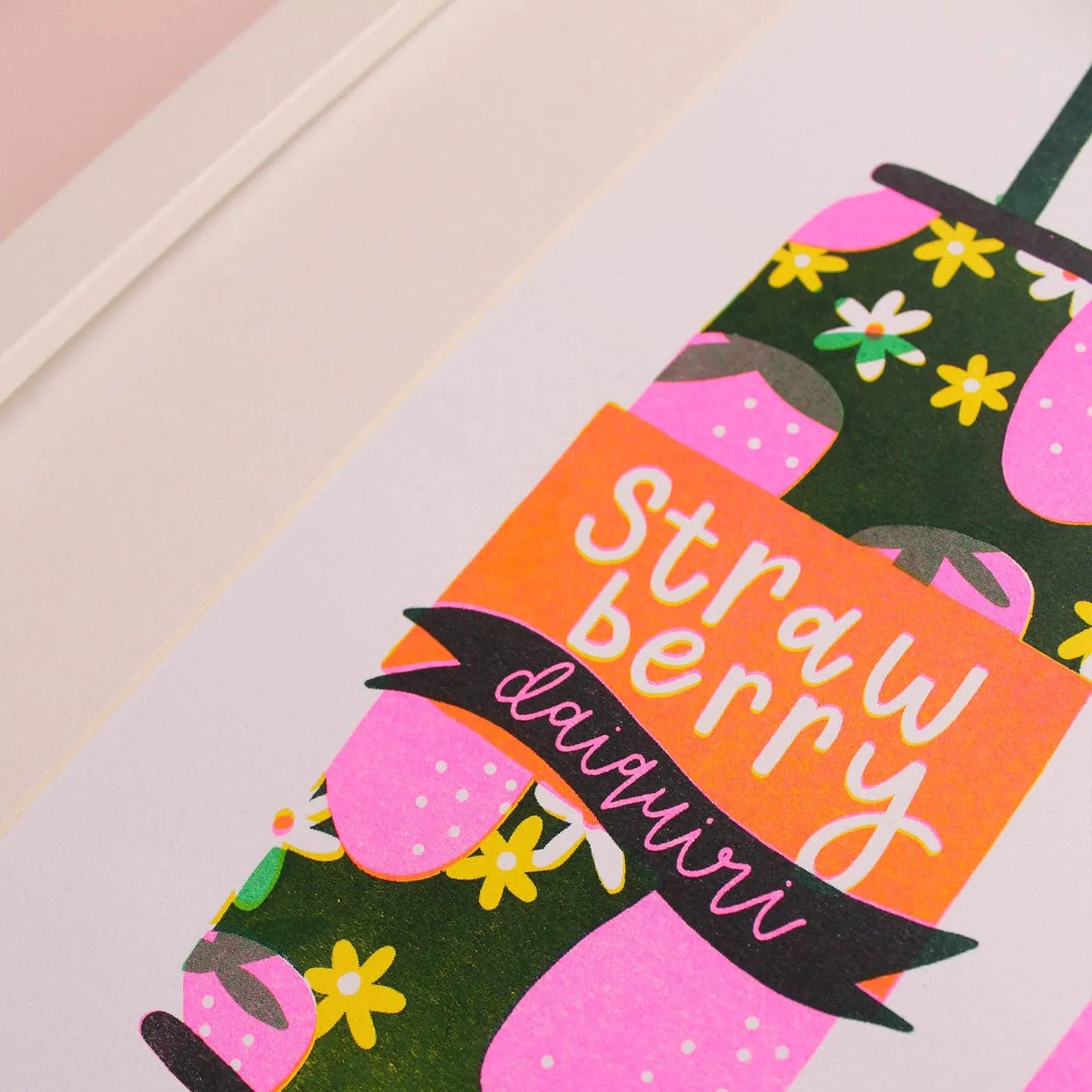 Cocktail Tins Risograph Print