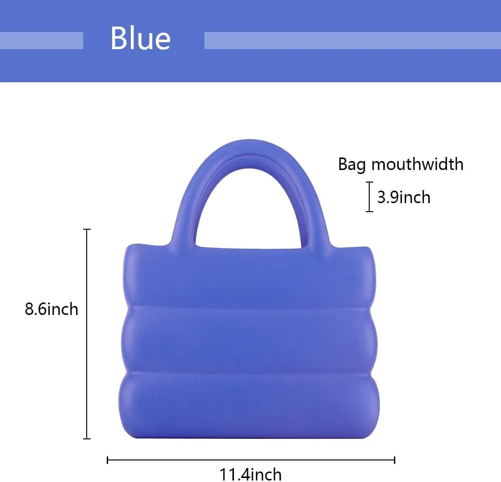EVA Medium Tote Fashion Jelly Shoulder Bag Pure Colour Simple and easy to match Suitable for outdoor shopping Work
