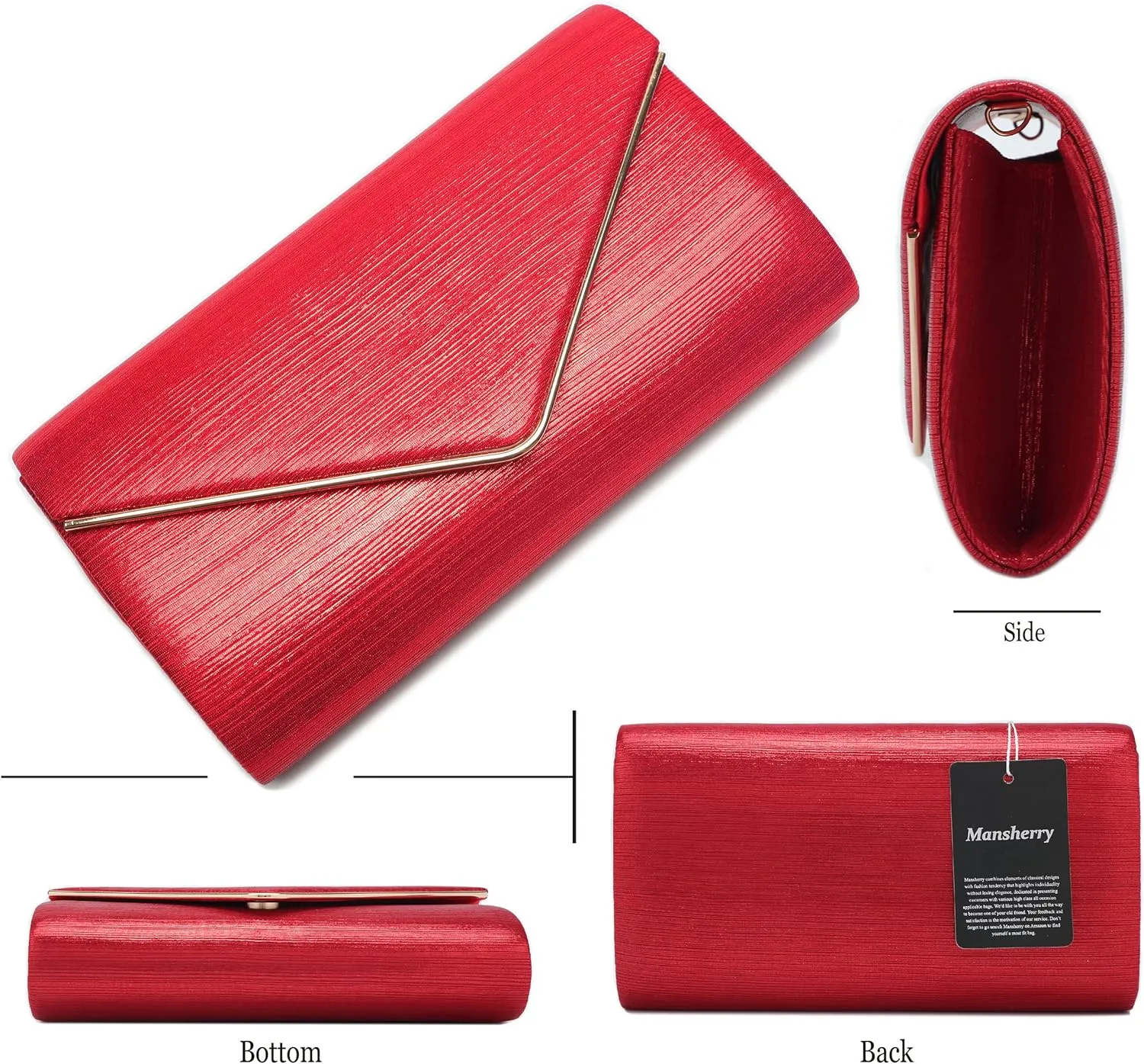 Evening Bag Clutch Purses for Women, Ladies Sparkling Party Handbag Wedding Bag Purse