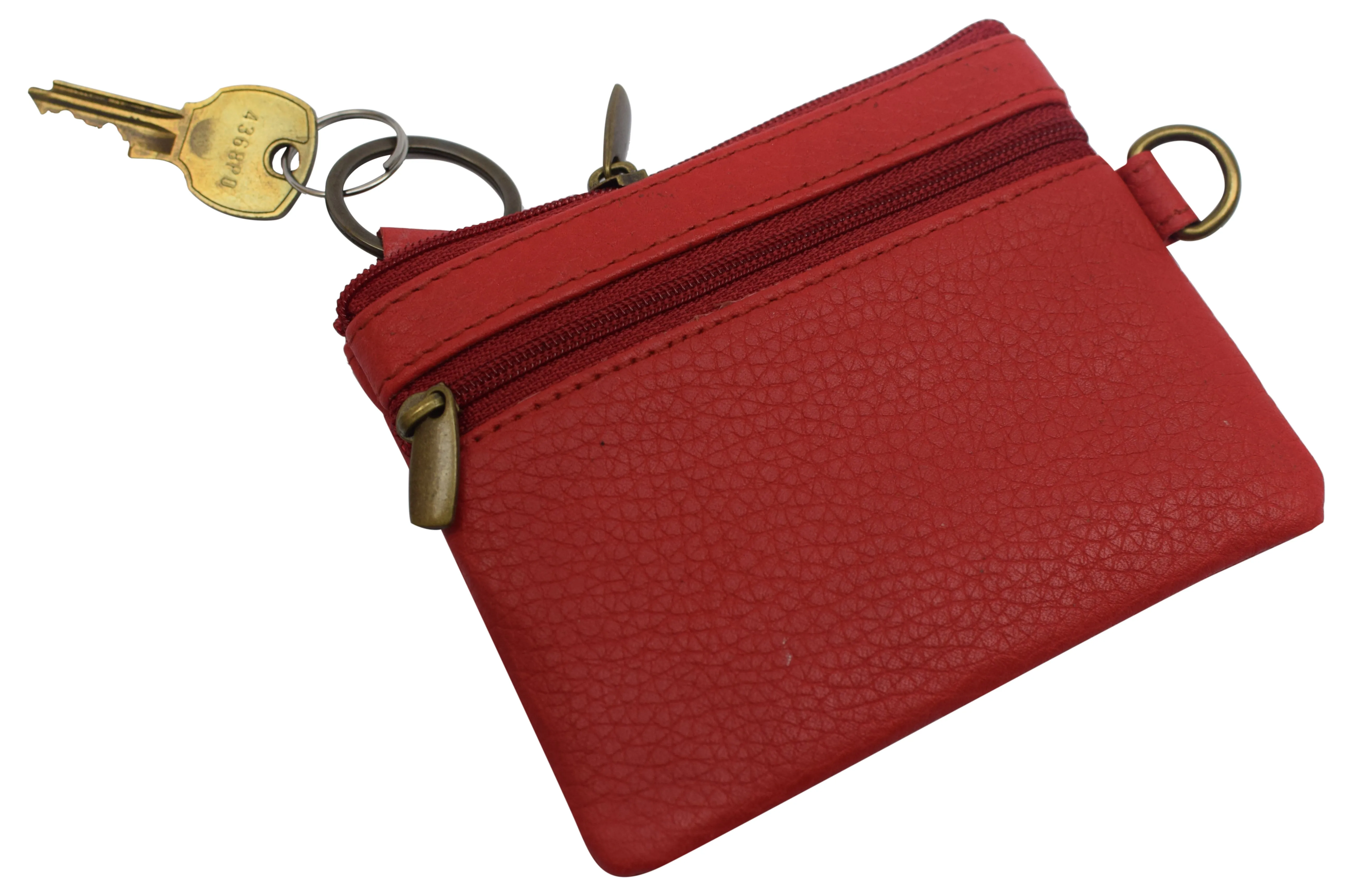 Genuine Leather Womens Purses Coin Purse Cash Change Wallet Key Holder Money Pouch