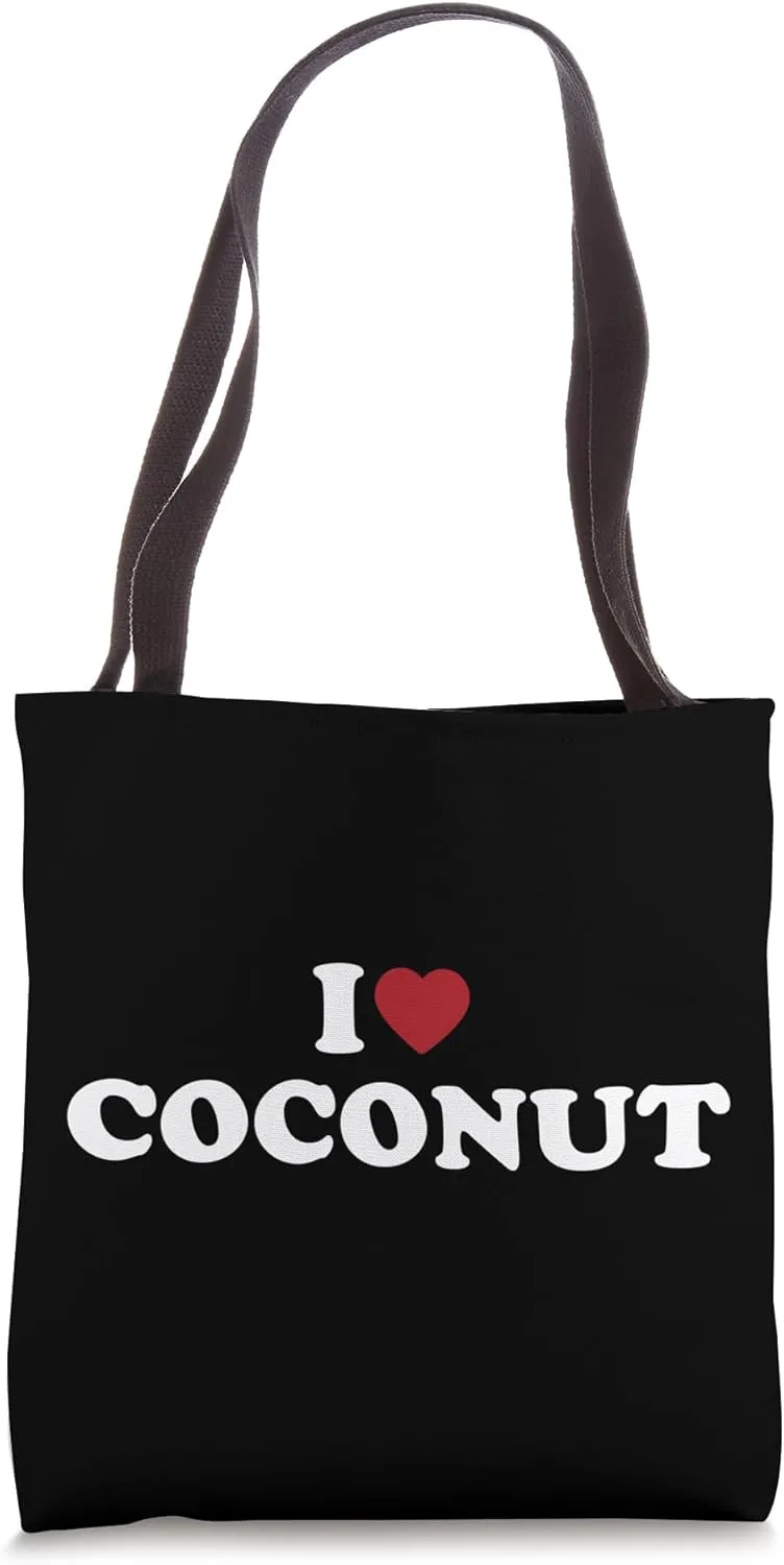 I Love Coconut, I Heart Coconut Tote Bag