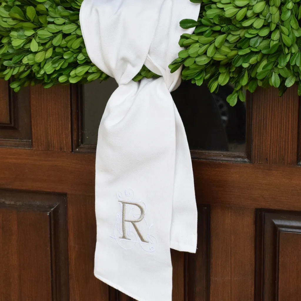 Initial Wreath Sash