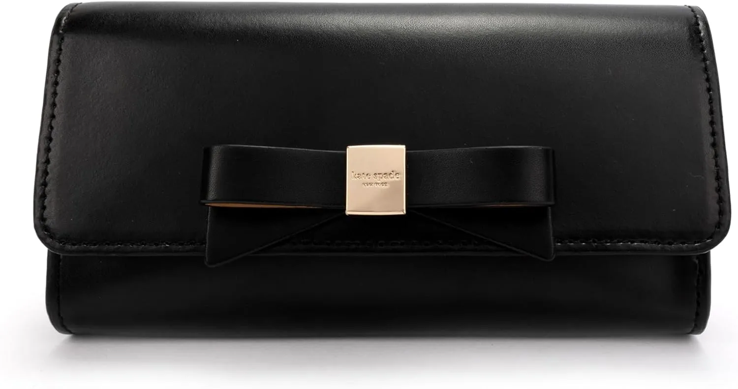 Kate Spade New York Women's Bow Belt Bag, Removable Zip Pouch for Hands-Free Carrying, Ideal for Travel