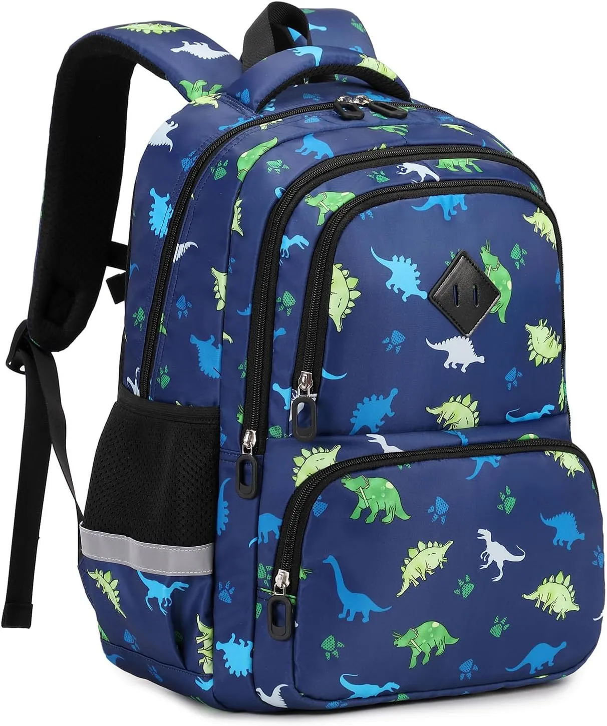 Kids Backpacks for Boys, Blue Dinosaurs Elementary School Backpack, Lightweight Water Resistant Kindergarten Bookbag