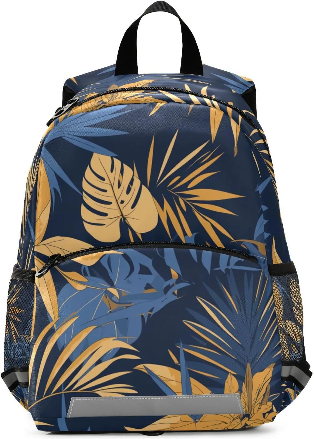 KLL Boys Backpack, Blue and Yellow Theme Plants Hawaiian, Water Resistant Bookbag Cute Travel Outdoor Daypack