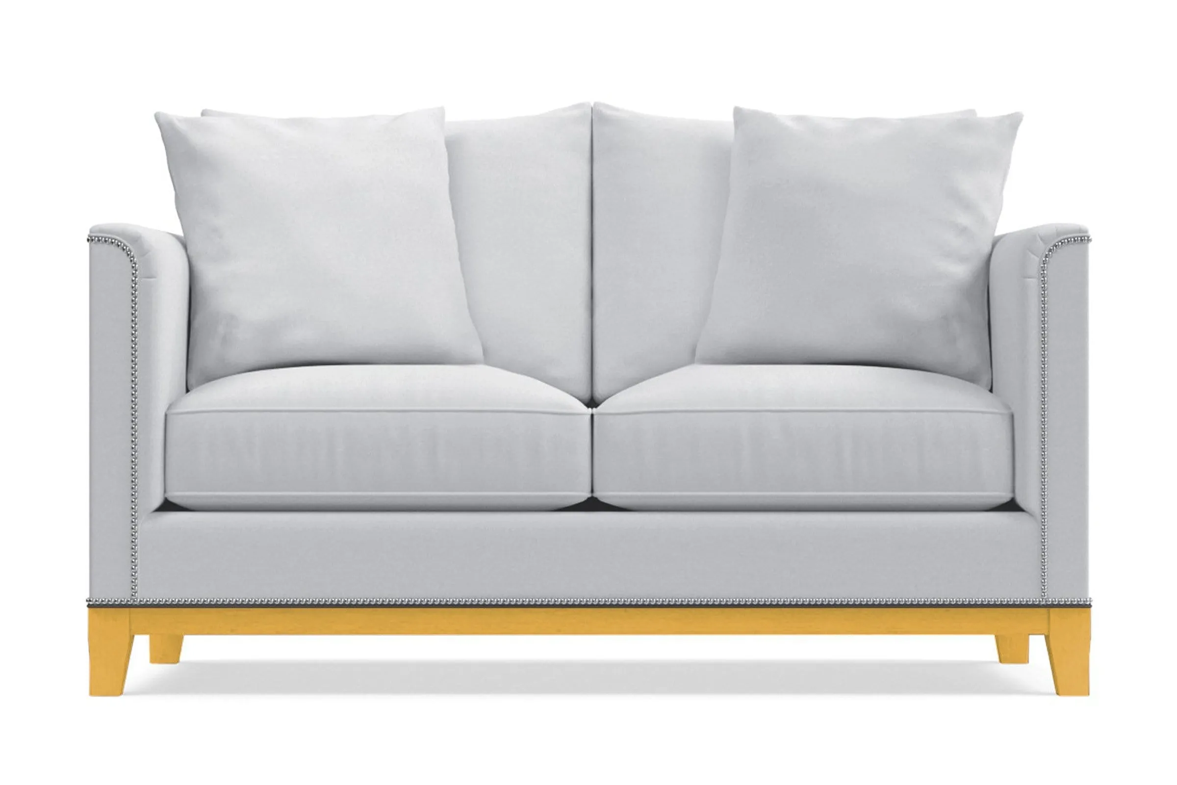 La Brea Twin Size Sleeper Sofa Bed :: Leg Finish: Natural / Sleeper Option: Deluxe Innerspring Mattress