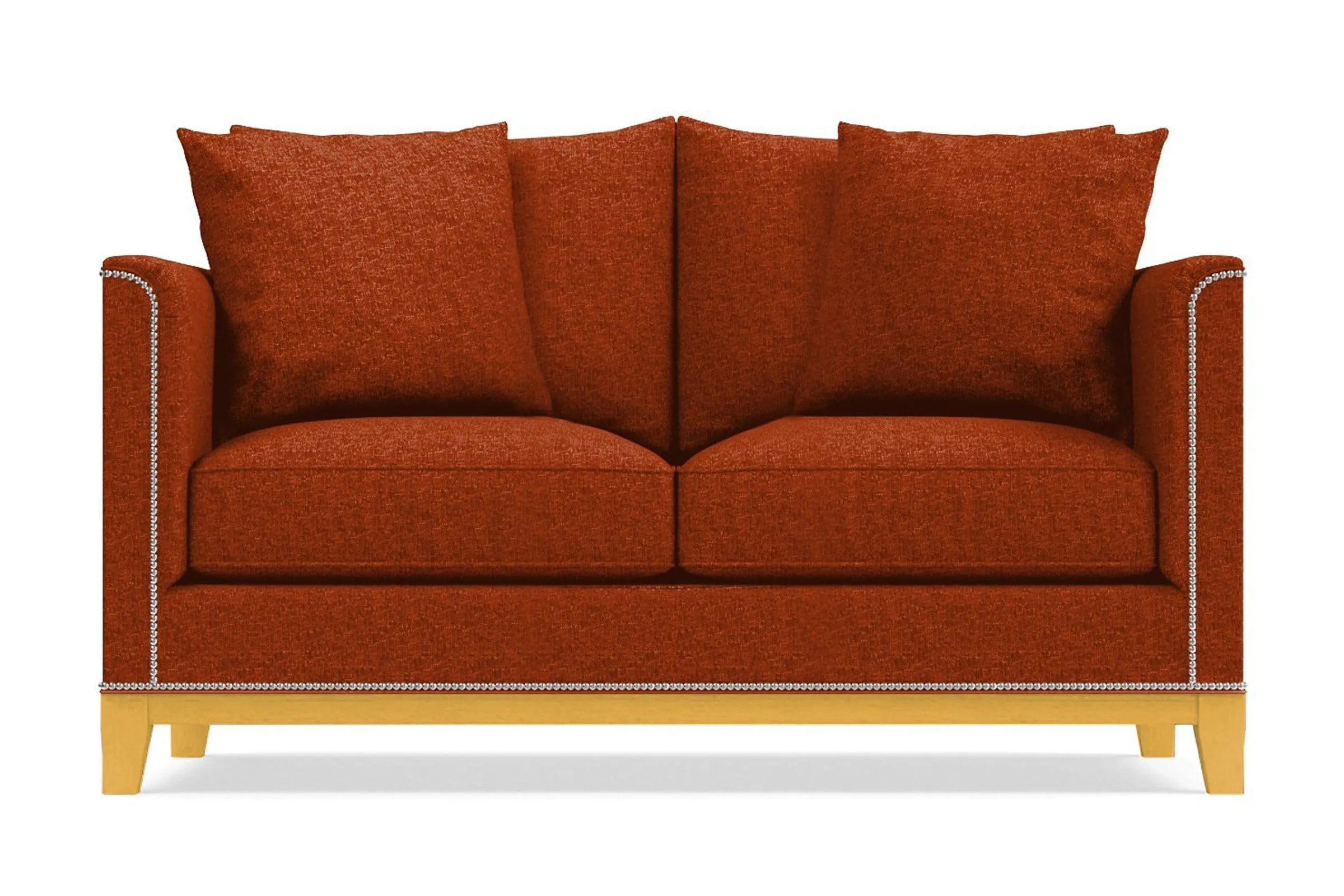 La Brea Twin Size Sleeper Sofa Bed :: Leg Finish: Natural / Sleeper Option: Deluxe Innerspring Mattress