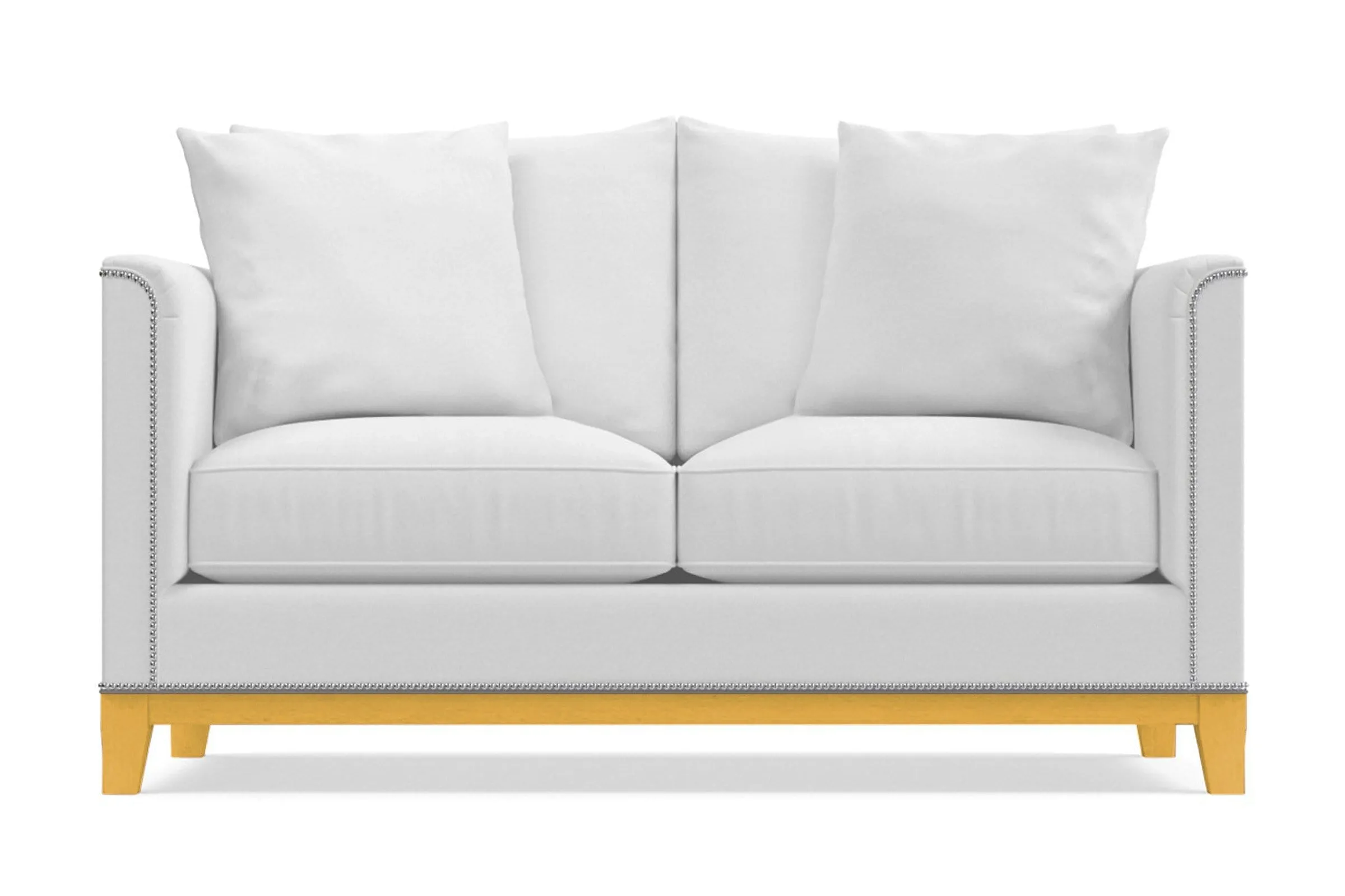 La Brea Twin Size Sleeper Sofa Bed :: Leg Finish: Natural / Sleeper Option: Deluxe Innerspring Mattress