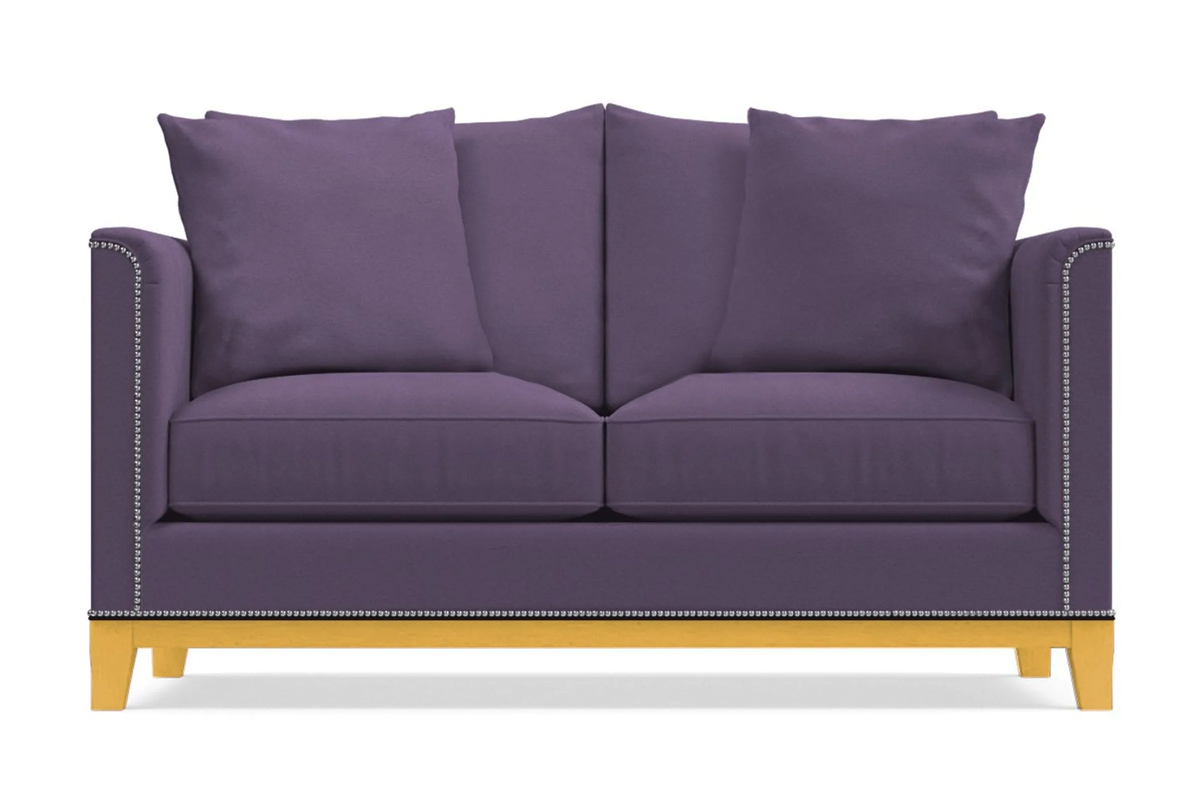 La Brea Twin Size Sleeper Sofa Bed :: Leg Finish: Natural / Sleeper Option: Deluxe Innerspring Mattress