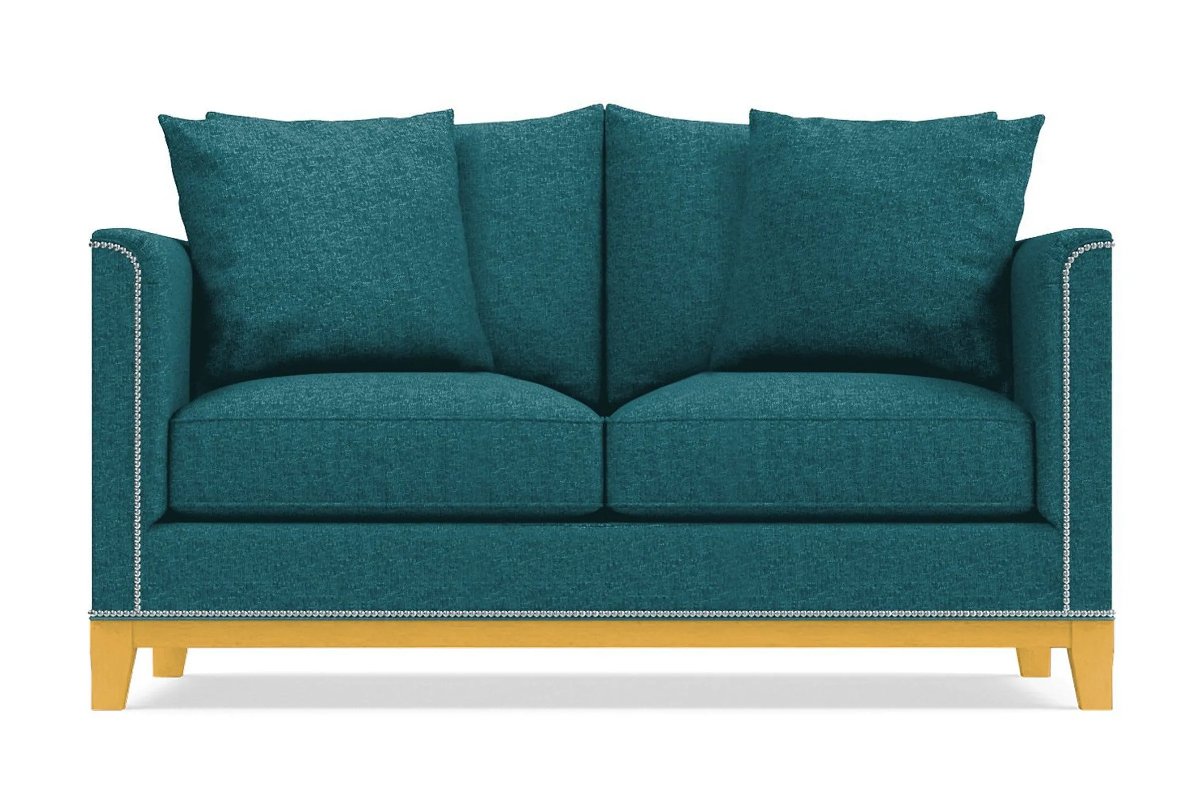La Brea Twin Size Sleeper Sofa Bed :: Leg Finish: Natural / Sleeper Option: Deluxe Innerspring Mattress