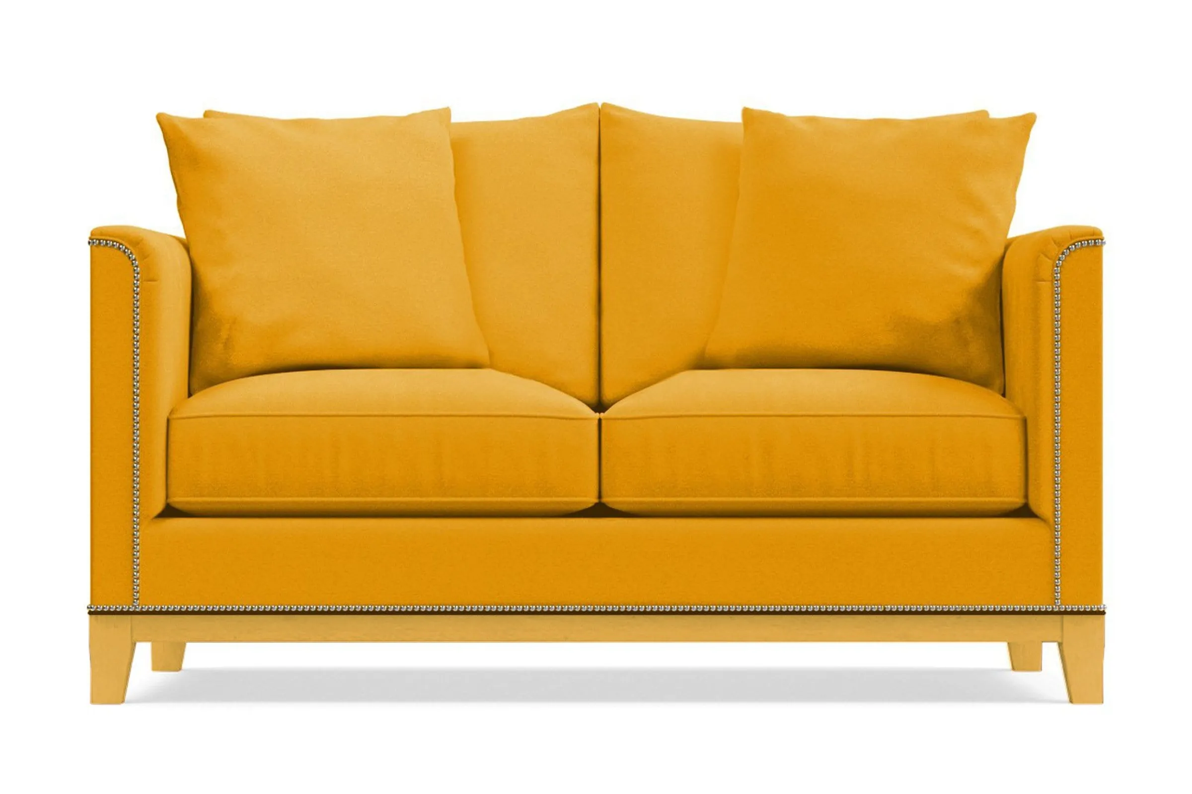 La Brea Twin Size Sleeper Sofa Bed :: Leg Finish: Natural / Sleeper Option: Deluxe Innerspring Mattress