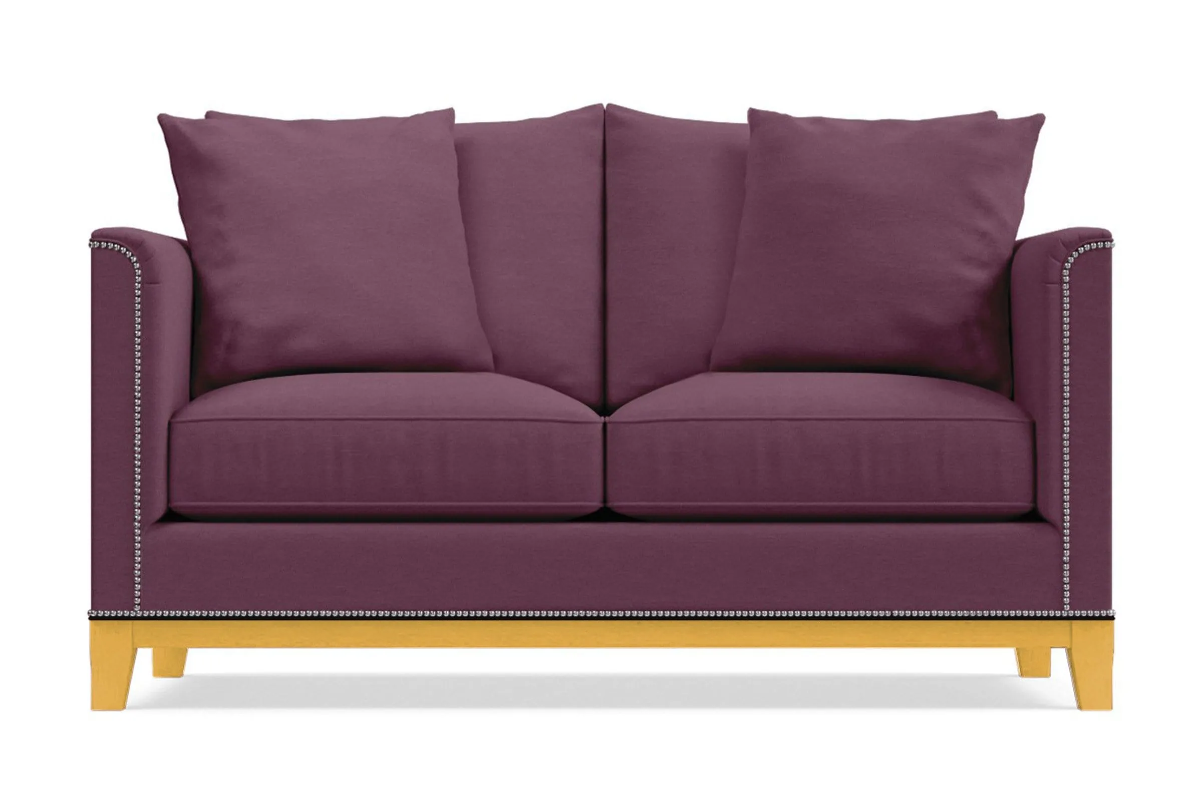 La Brea Twin Size Sleeper Sofa Bed :: Leg Finish: Natural / Sleeper Option: Deluxe Innerspring Mattress