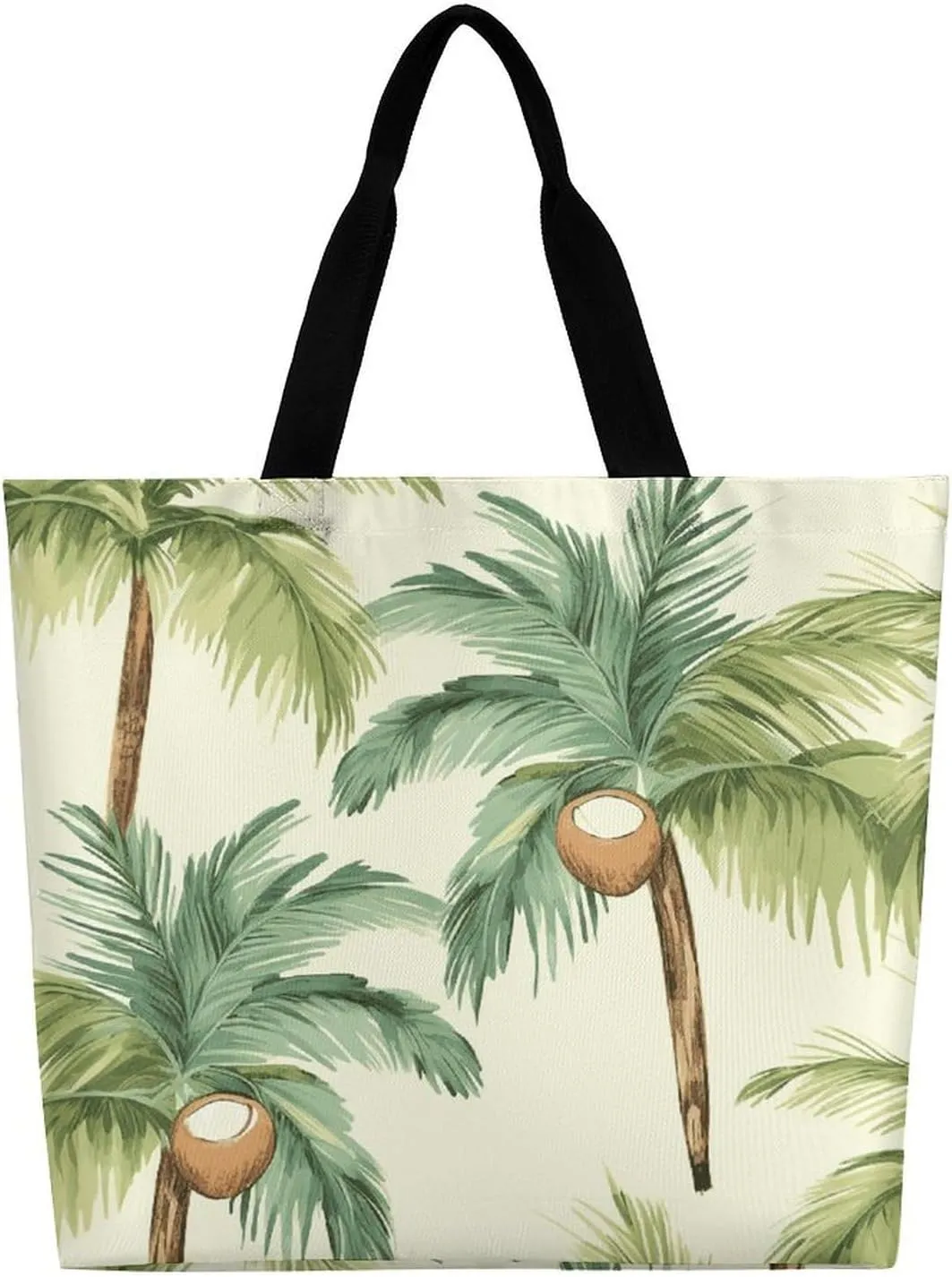 Large Capacity Shoulder Bag Tote Bags Summer Watermelon Print Grocery Handbags Portable Reusable Casual Shopping