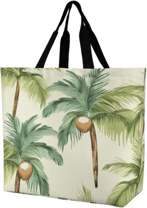 Large Capacity Shoulder Bag Tote Bags Summer Watermelon Print Grocery Handbags Portable Reusable Casual Shopping