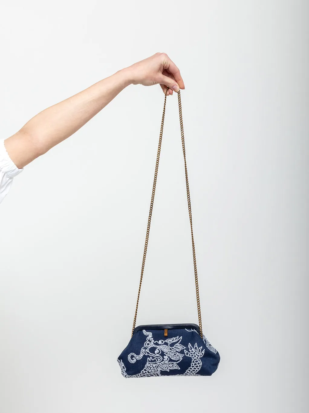 Liette - Navy Blue/White