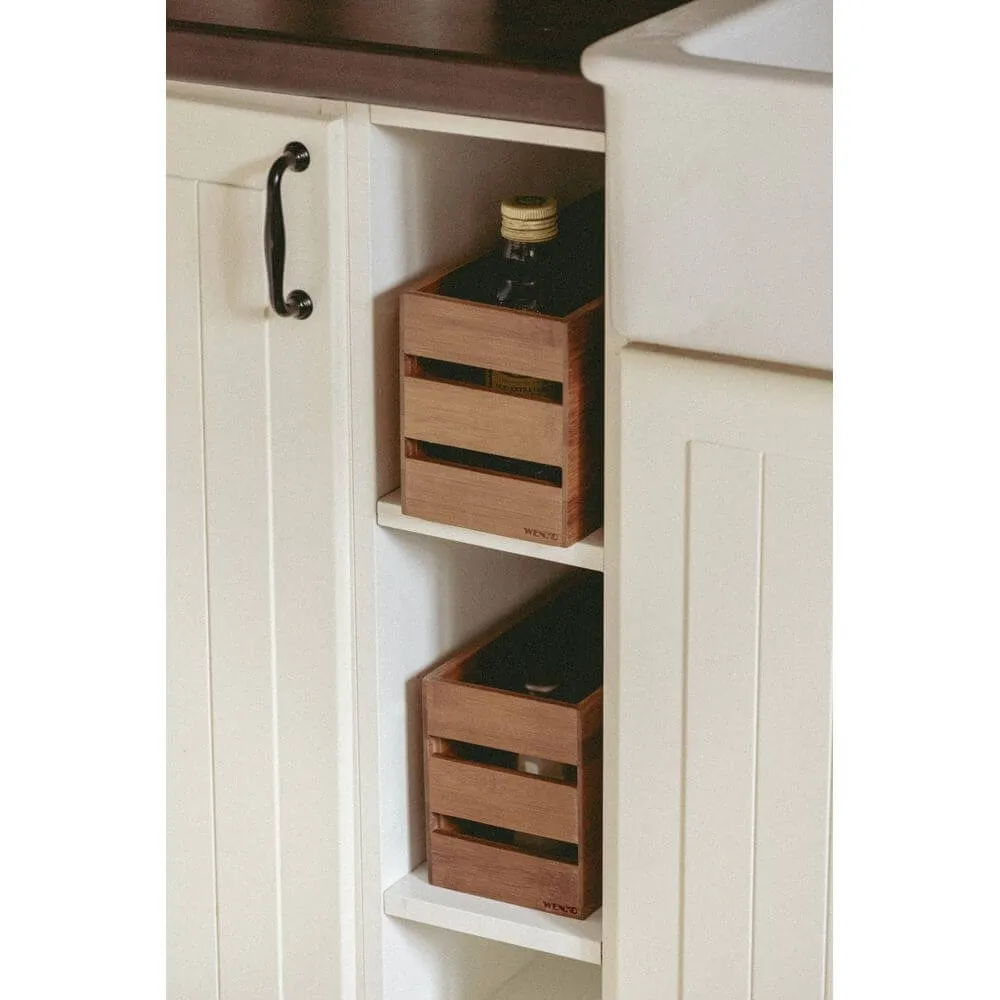 Madeira Stacking Bamboo Storage Crates Large