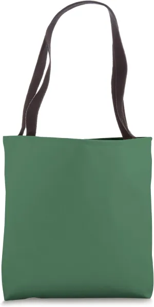 Monochrome Color Hunter Green Tote Bag