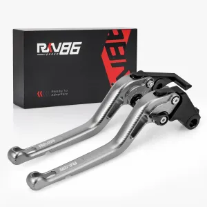 Motorcycle Brake Clutch Levers Long for Honda CBR500R/CB500F/X (13-21), CB400F/CB400R (13-20), Grom MSX (14-23), CBR250R (11-15), CBR300R/ CB300F/ CB300FA (14-21), Monkey 125 (18-21) Titanium