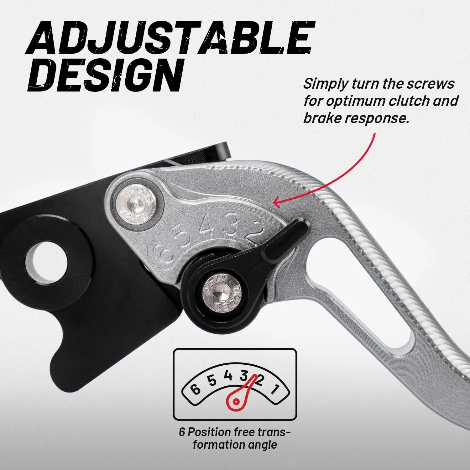Motorcycle Brake Clutch Levers Long for Honda CBR500R/CB500F/X (13-21), CB400F/CB400R (13-20), Grom MSX (14-23), CBR250R (11-15), CBR300R/ CB300F/ CB300FA (14-21), Monkey 125 (18-21) Titanium