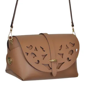 'My Passport' Barrel Bag | Cutouts Praline