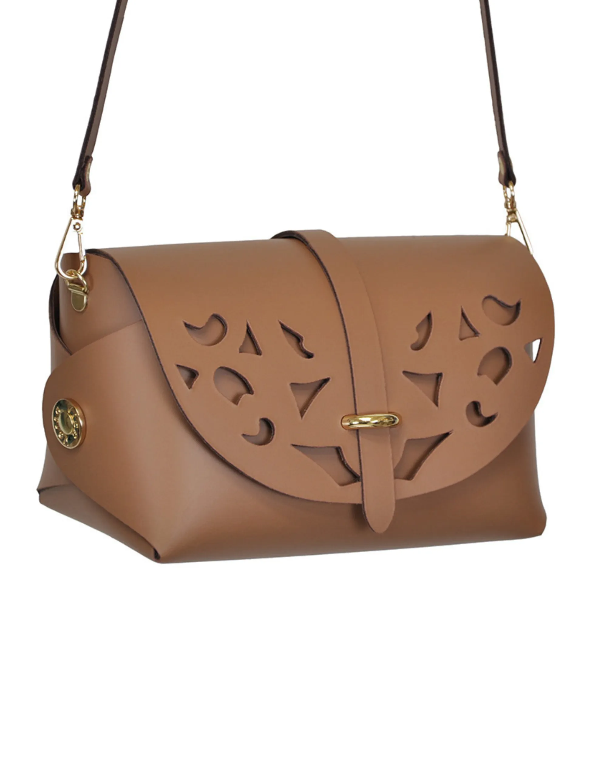 'My Passport' Barrel Bag | Cutouts Praline