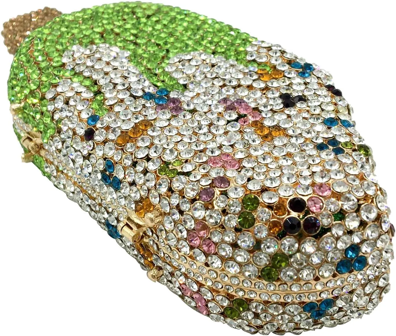 Novelty Popsicle Crystal Clutch Bag Women Icecream Evening Handbags Bridal Party Rhinestone Clutch Purse Prom Bag,Mini