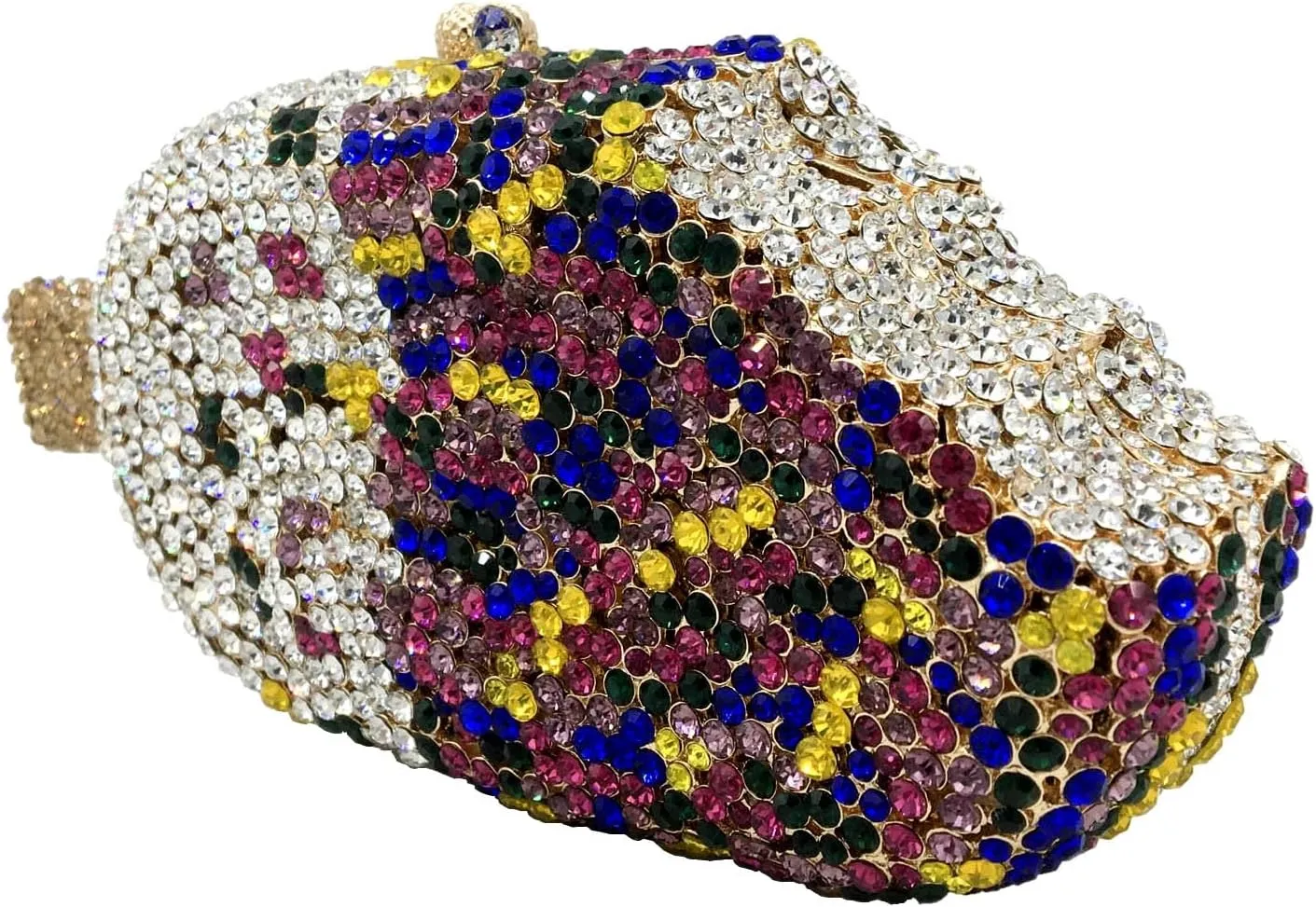 Novelty Popsicle Crystal Clutch Bag Women Icecream Evening Handbags Bridal Party Rhinestone Clutch Purse Prom Bag,Mini