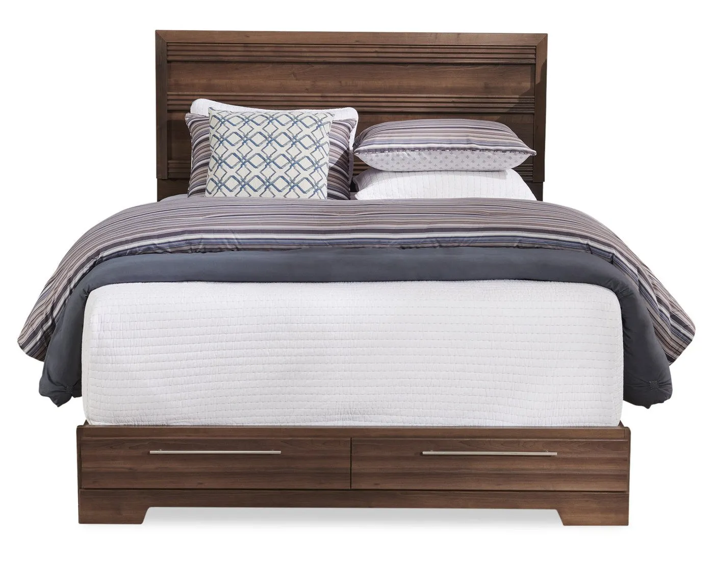 Odense Queen Storage Bed - Grey