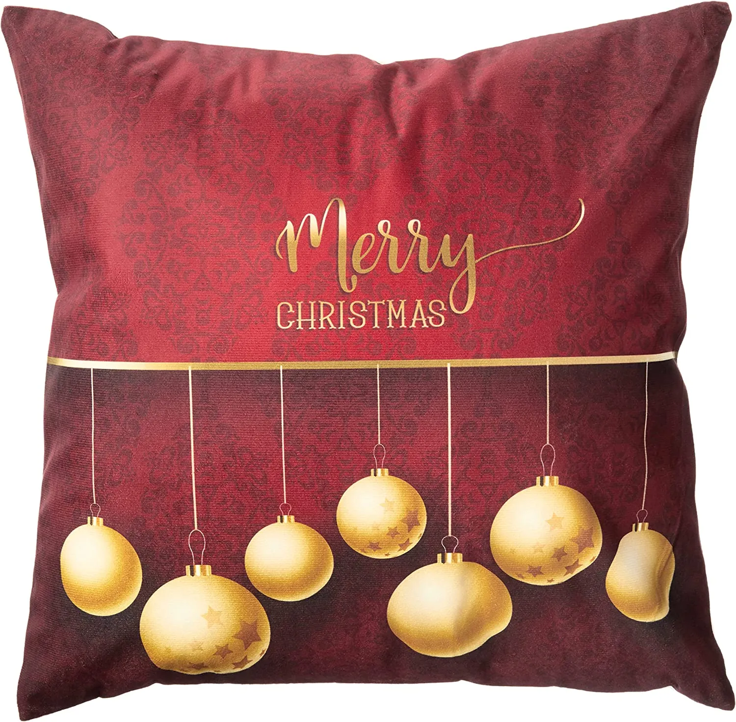 Seasonal Xmas Christmas Holiday Harmony Pattern Decorative Accent Throw Pillow