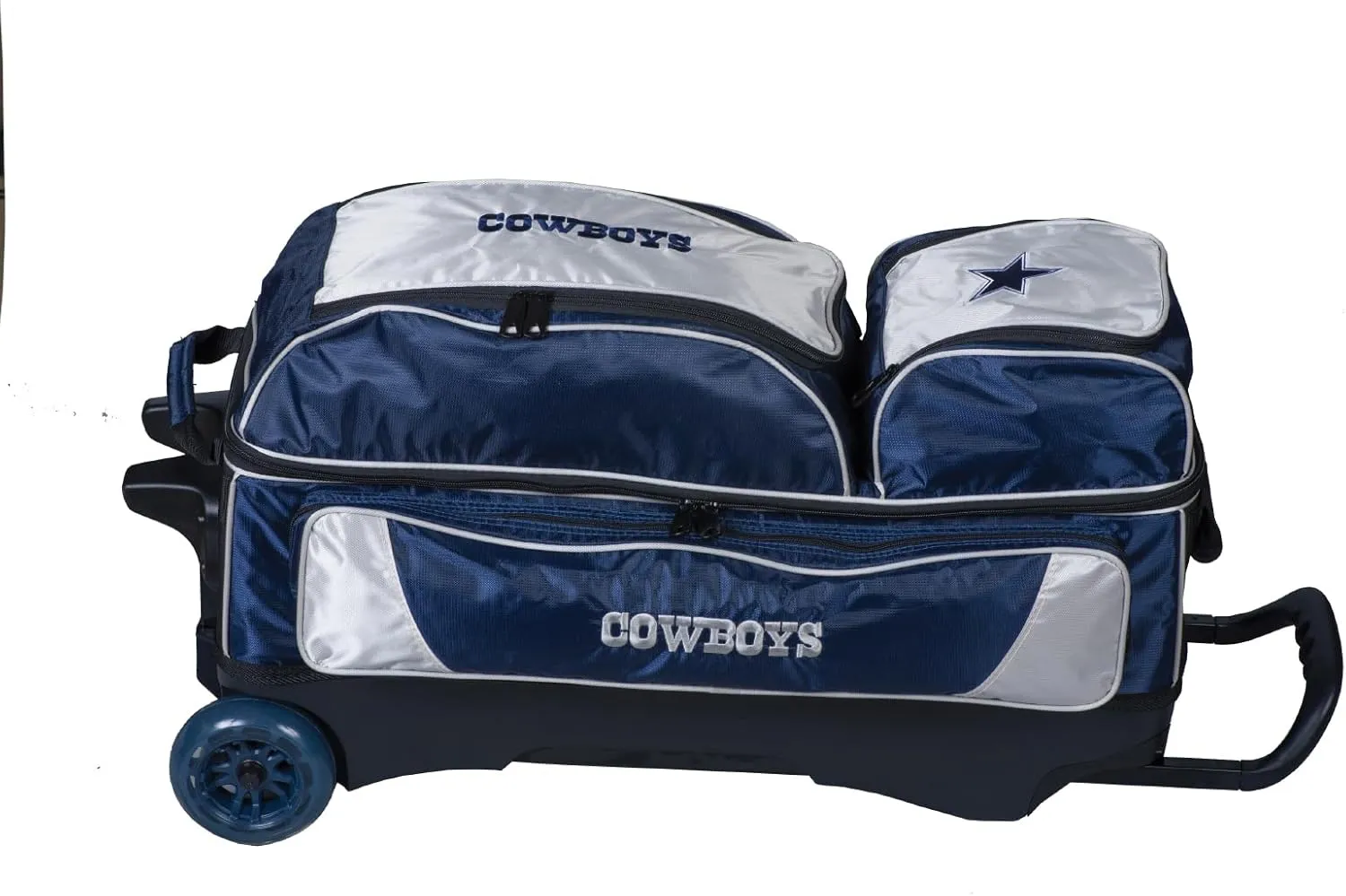 Strikeforce Bowling NFL Three Ball Bowling Roller Bag with Ball, Shoe and Accessory Pockets