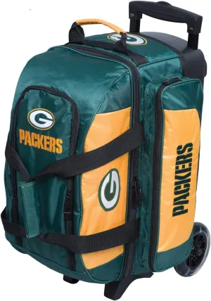Strikeforce Bowling NFL Two Ball Bowling Roller Bag with Ball, Shoe and Accessory Pockets