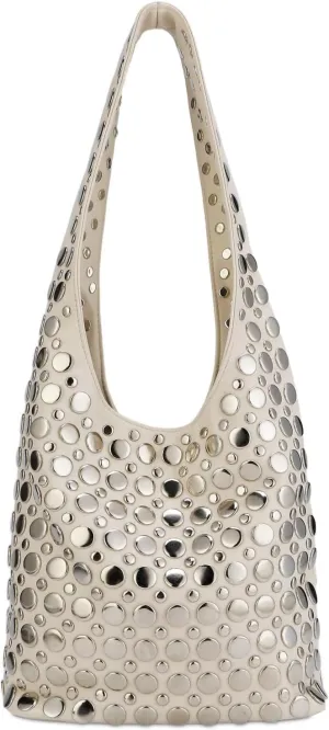 Studded Hobo Purses for Women Y2K Soft PU Leather Shoulder Bag Punk Underarm Tote Handbag
