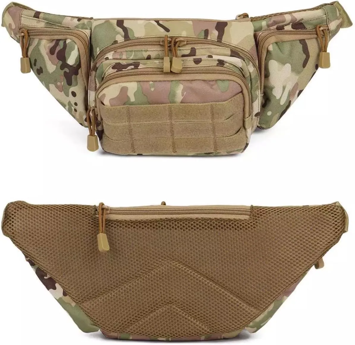 Tactical Waist Pack Fanny Pack with Multiple Compartments, Military Style Gun Holster Bag, Available in CP